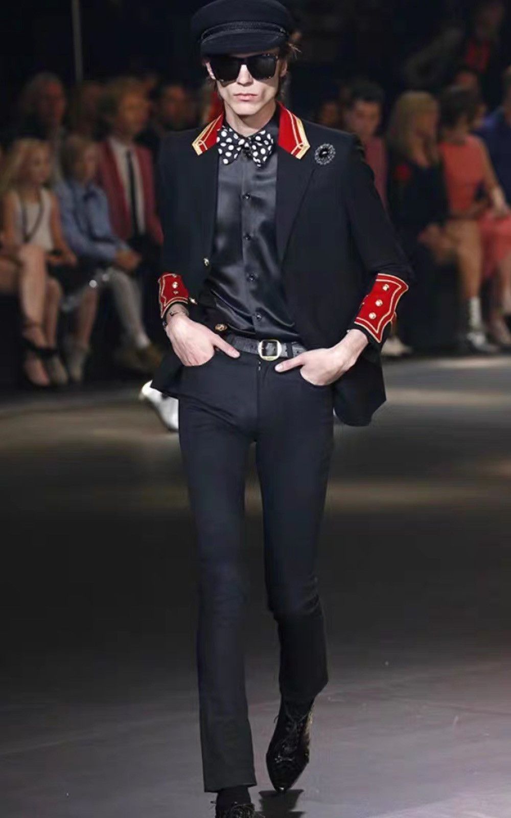 Saint Laurent Paris × Yves Saint Laurent Saint Laurent slp 16fw catwalk gold button palace suit Size 48R - 6 Thumbnail