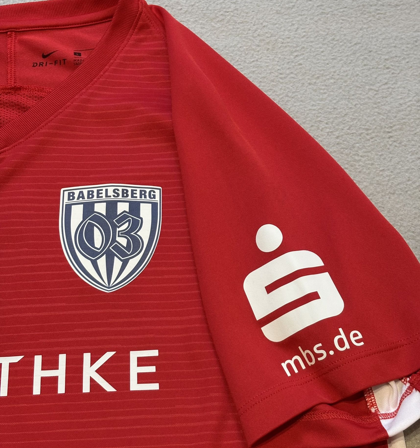 Nike SV Babelsberg 03 2021/2022 Berk #26 Nike Football Jersey Size US L / EU 52-54 / 3 - 8 Thumbnail