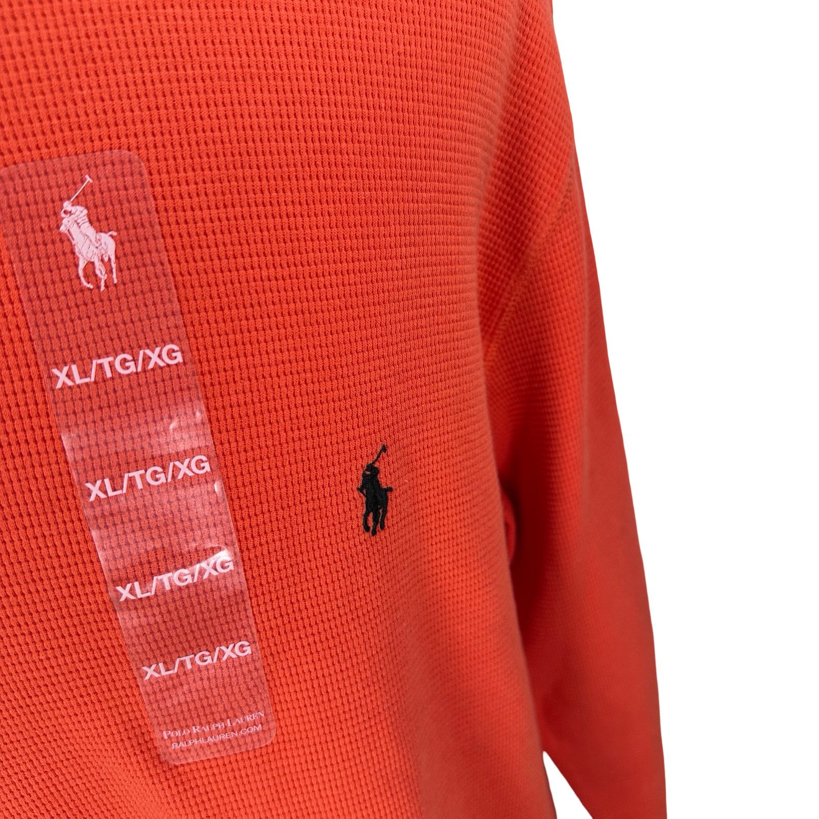 Polo Ralph Lauren Polo Ralph Lauren Top Men XL Orange Cotton Crew Sleepwear Size US XL / EU 56 / 4 - 2 Thumbnail