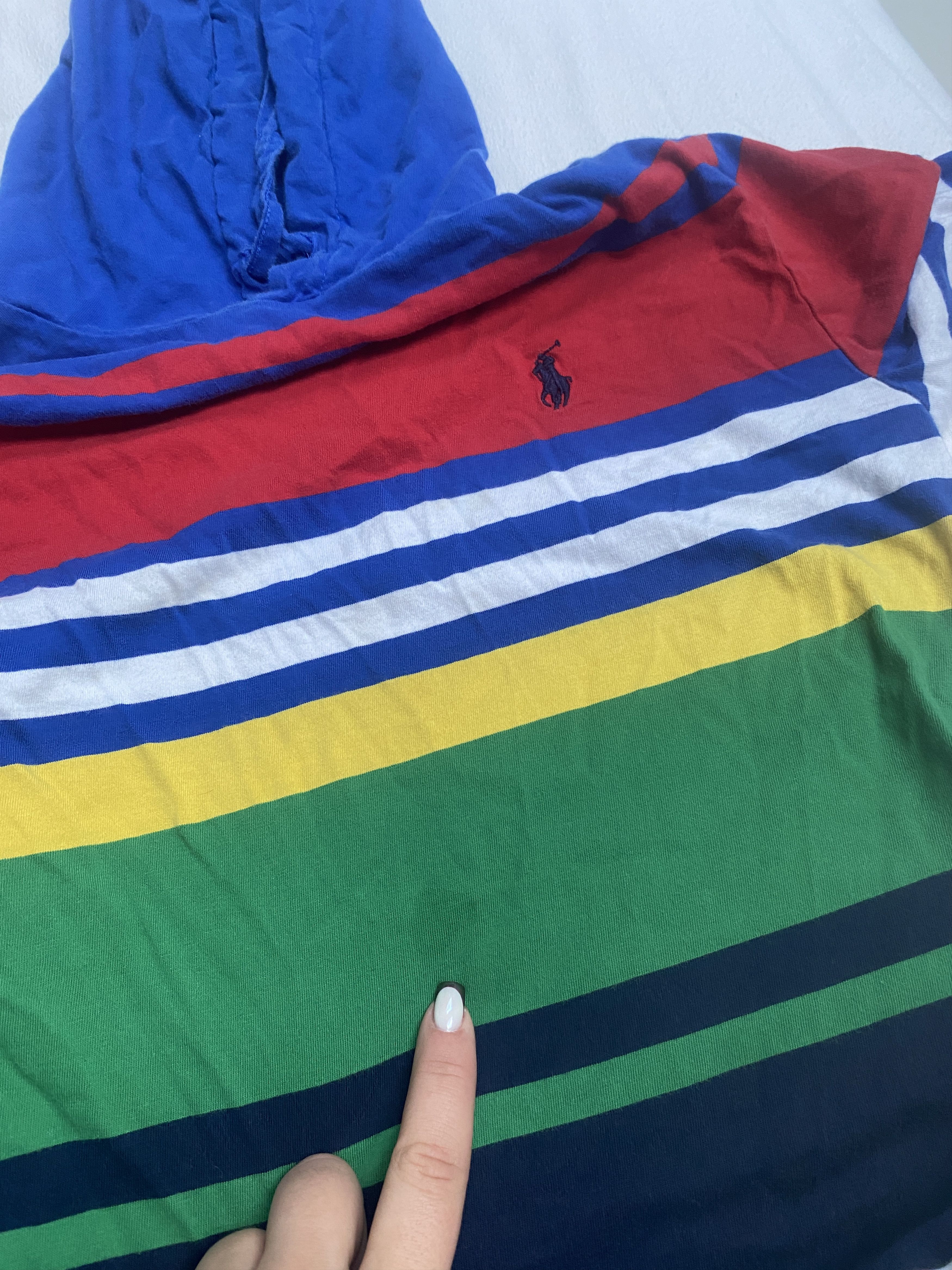 Polo Ralph Lauren Polo Ralph Lauren striped lightweight hoodie Size US S / EU 44-46 / 1 - 7 Thumbnail