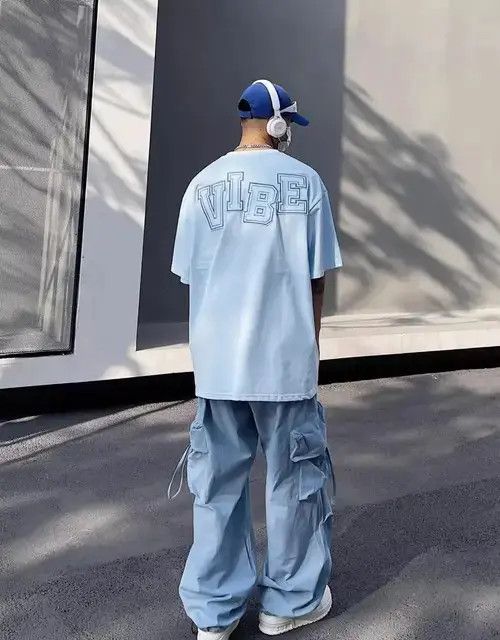 Other Blue Big Pocket Cargo Pants Size US 42 / EU 58 - 2 Thumbnail