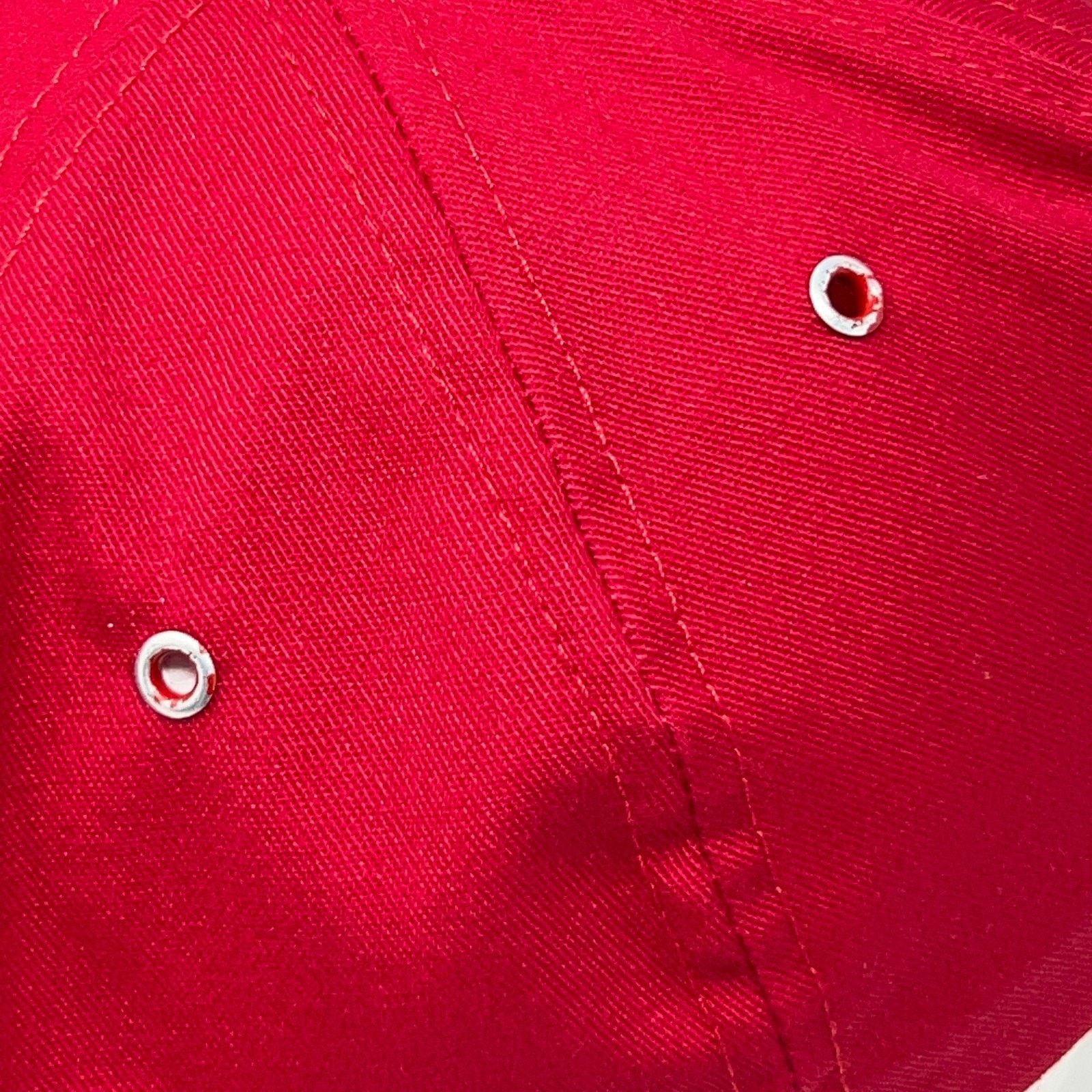 Vintage Vintage 90s Burlington Route Hat Baseball Cap Railroad Red Size ONE SIZE - 7 Thumbnail