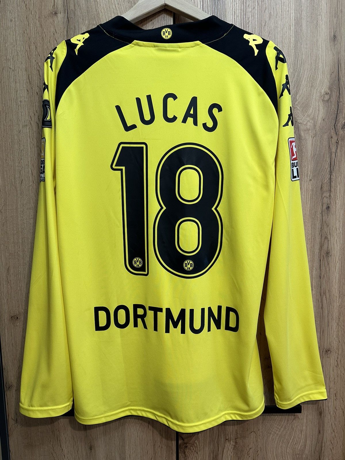 Vintage #18 LUCAS Borrusia Dortmund 2009/10 Kappa Home Shirt Jersey Size US XL / EU 56 / 4 - 2 Thumbnail
