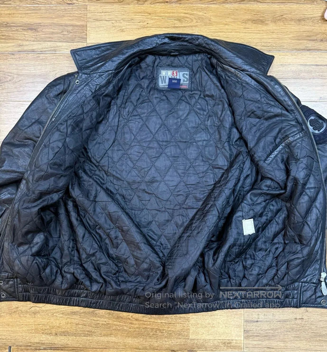 VINNY's Vintage MLB Leather Flight Jacket. Size US L / EU 52-54 / 3 - 3 Thumbnail