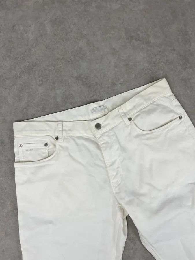 Prada SS2009 Prada White Classic Denim Jeans Size US 32 / EU 48 - 6 Thumbnail
