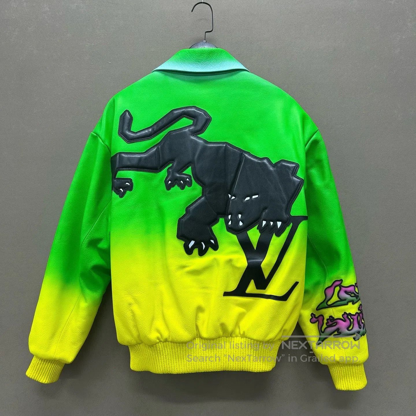 Louis Vuitton louis vuitton fluorescent green baseball jacket. Size US M / EU 48-50 / 2 - 2 Thumbnail