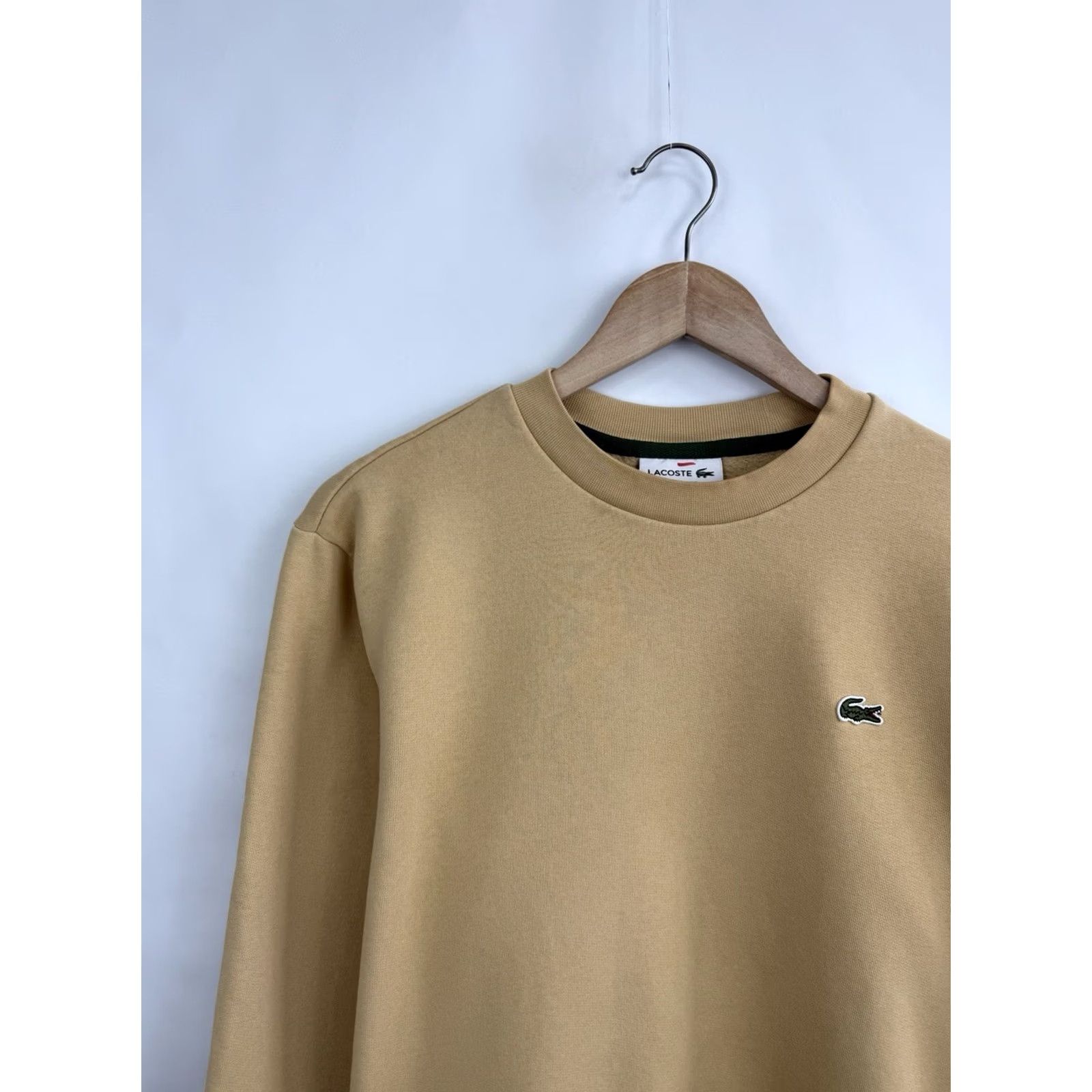 Lacoste VINTAGE Lacoste Shirt Mens M Beige Classic Fit Logo Sweatshirt Rare Retro Size Size US M / EU 48-50 / 2 - 3 Thumbnail