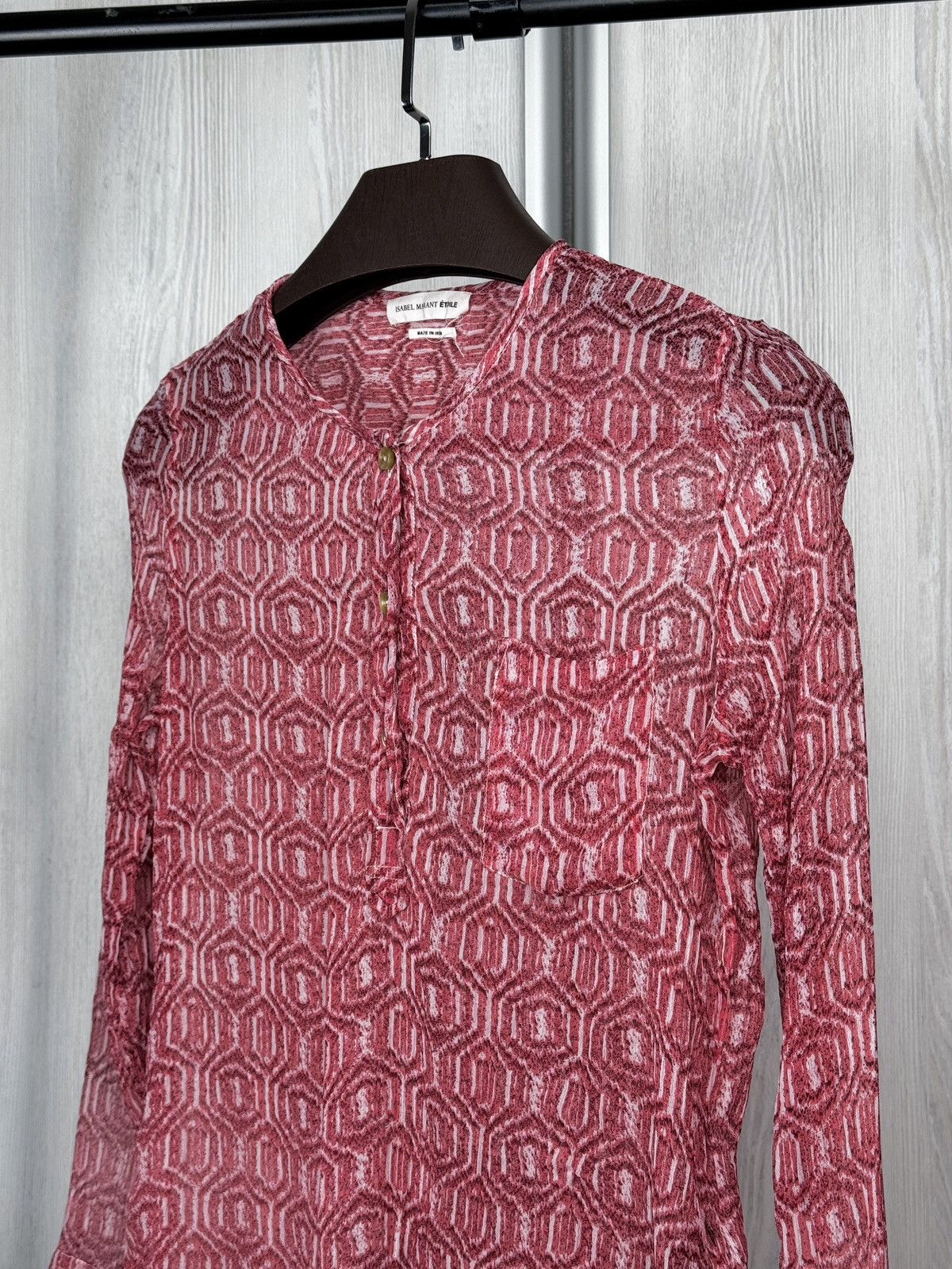Isabel Marant Etoile Isabel Marant Etoile Parisian Bohemian Chic Silk Blouse 38 Size S / US 4 / IT 40 - 4 Thumbnail