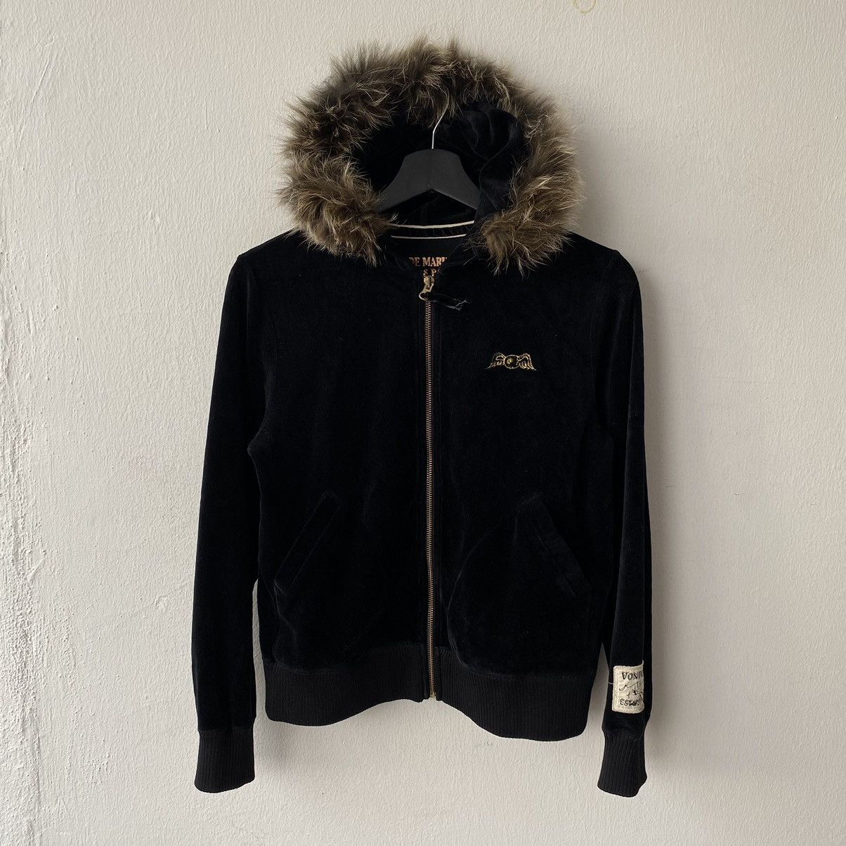 If Six Was Nine × Le Grande Bleu (L.G.B.) × Von Dutch Von Dutch Raccoon Fur Zipper Hoodie Size US XS / EU 42 / 0 - 2 Thumbnail