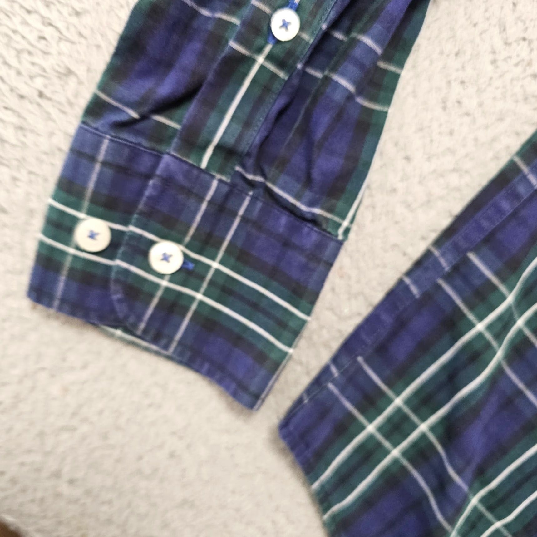 UNTUCKit UNTUCKit Shirt Mens M Blue Green Cotton Twill Button-Up Long Sleeve Casual Size US M / EU 48-50 / 2 - 4 Thumbnail