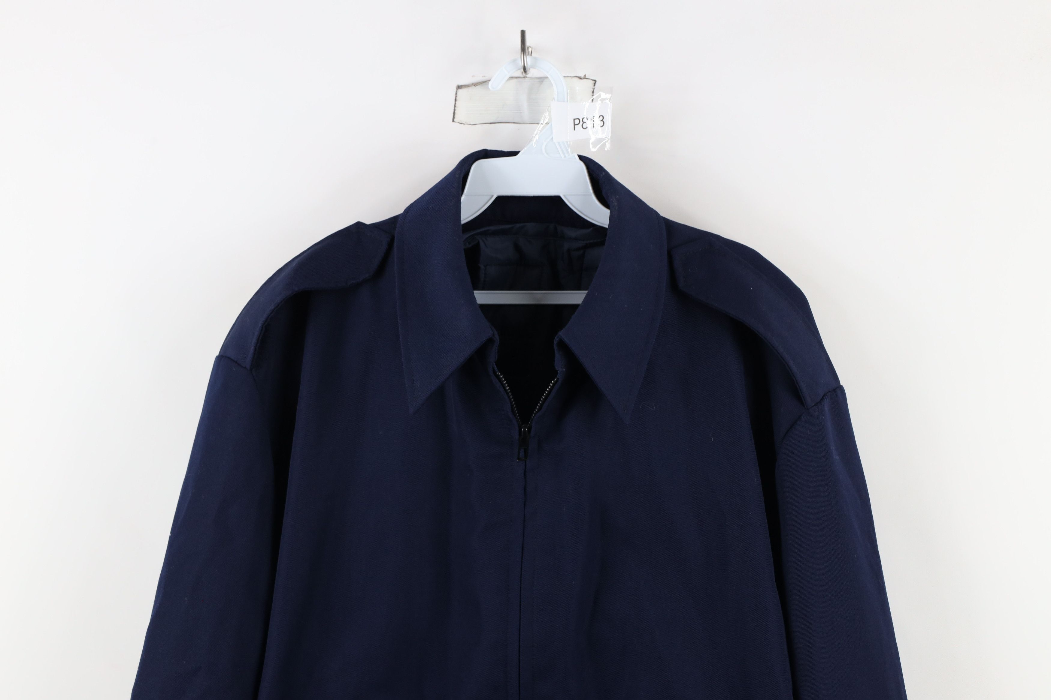 Vintage Vintage Y2K 2001 Military Bomber Jacket with Liner Blue USA Size US XL / EU 56 / 4 - 2 Thumbnail