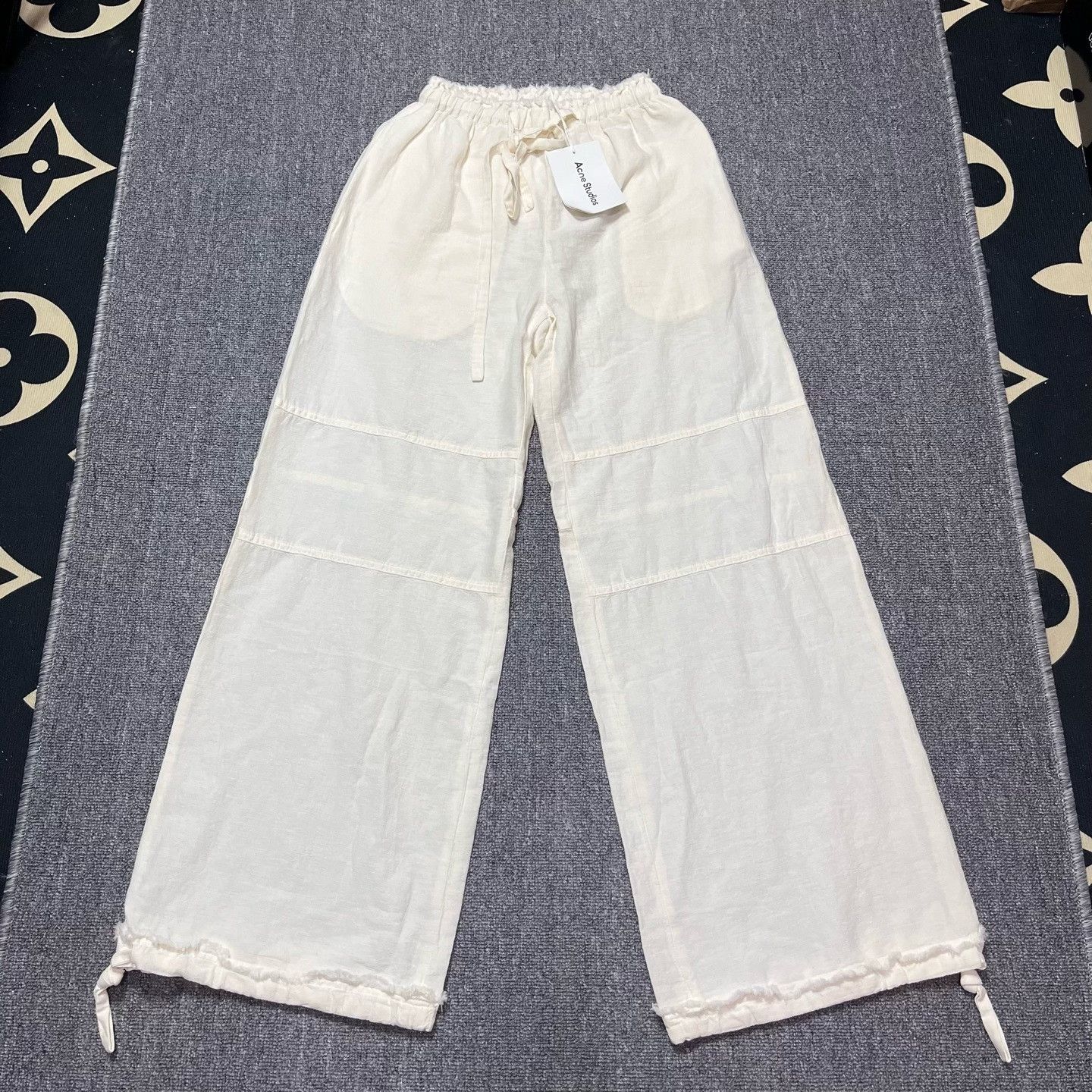 Acne Studios Acne Studios Linen Cotton White Pants 32 Women Size 32" / US 10 / IT 46 - 1 Thumbnail