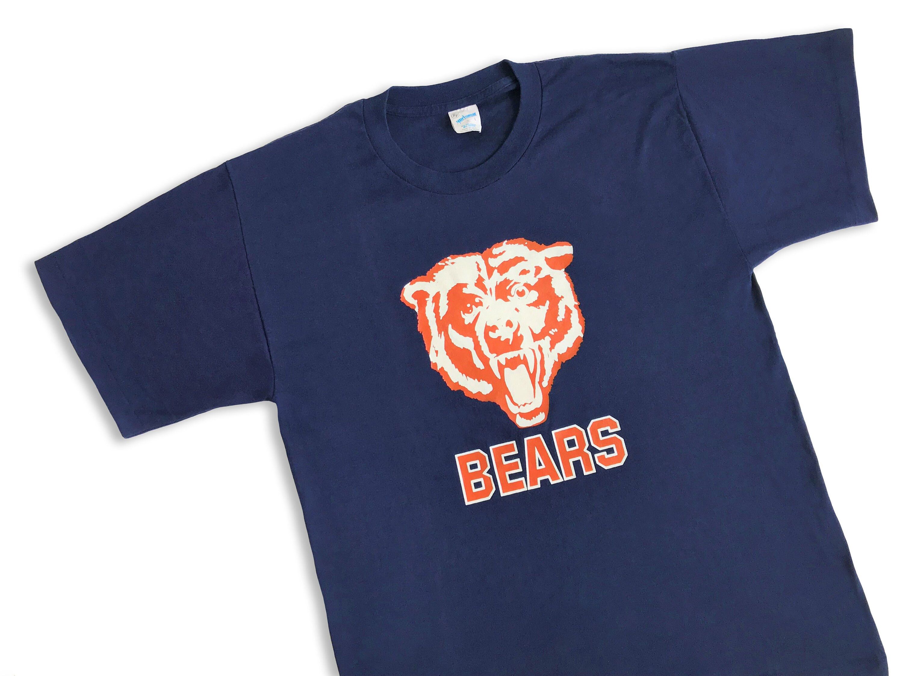 Vintage 80s 90s CHICAGO BEARS T shirt Single stitch Tee Made in USA Size US M / EU 48-50 / 2 - 6 Thumbnail