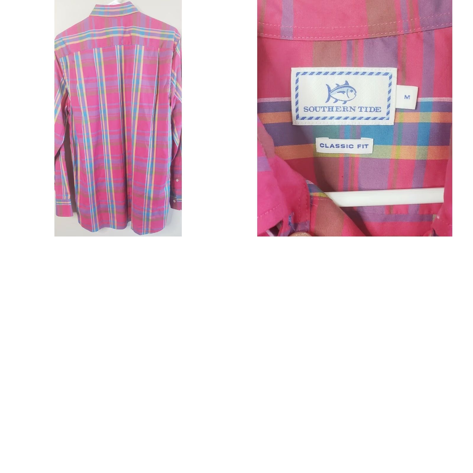 Southern Tide Southern Tide Shirt Mens Button-Down Plaid Long Sleeve M Classic Fit Multicolor Pocket Non-NWT Size US M / EU 48-50 / 2 - 8 Thumbnail