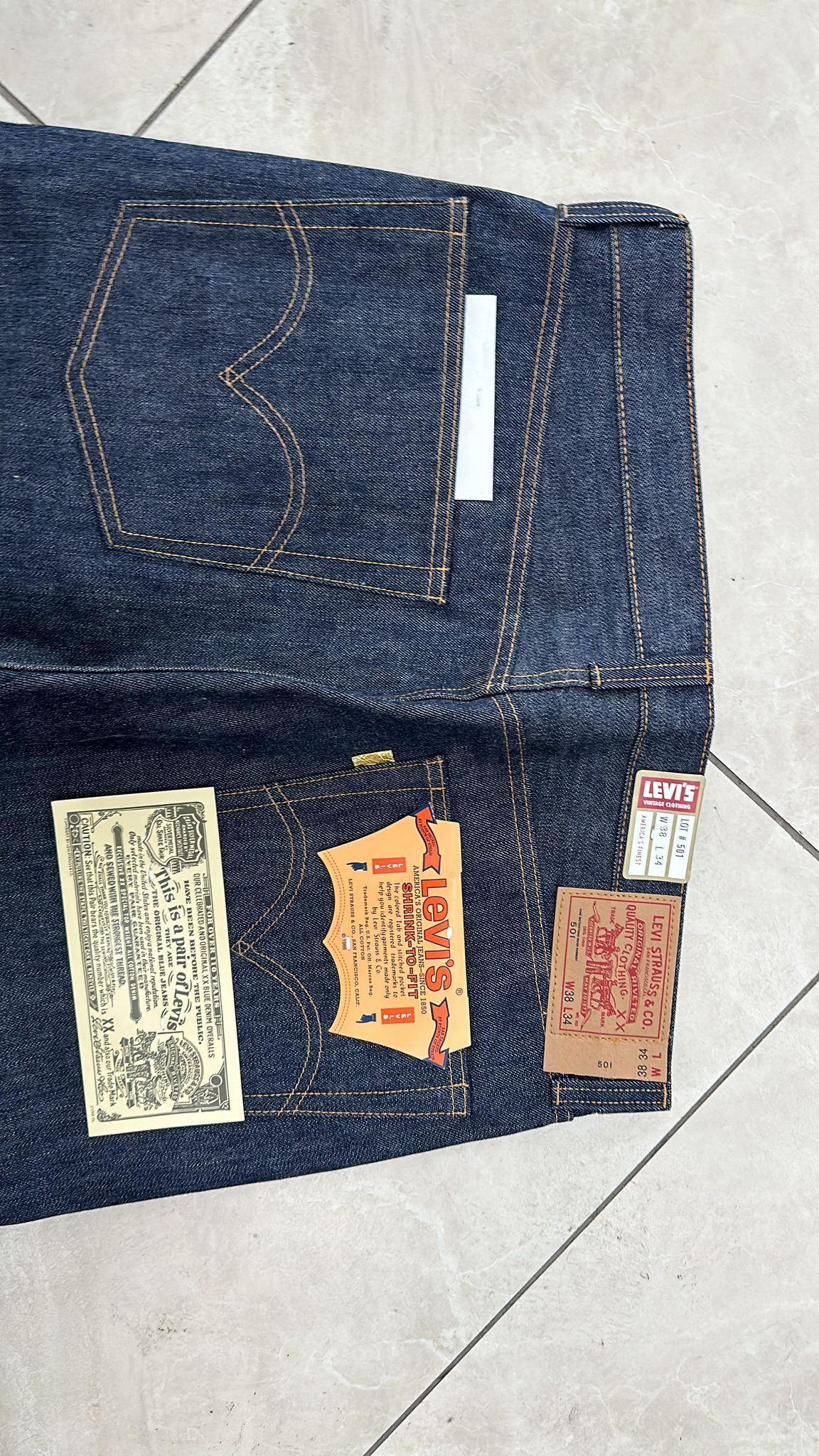 Levi's Vintage Clothing LVC Levi's Vintage Clothing 1971 501 Golden Ticket Slevedge Size US 38 / EU 54 - 5 Thumbnail