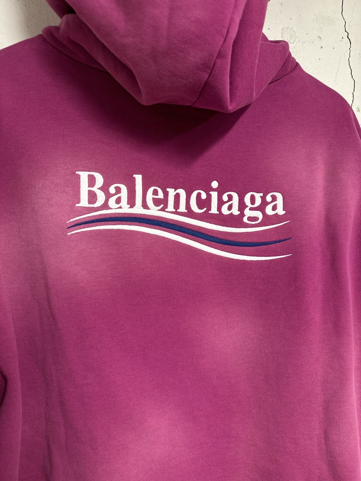 Balenciaga Balenciaga Political Campaign Hoodie Violet Dye