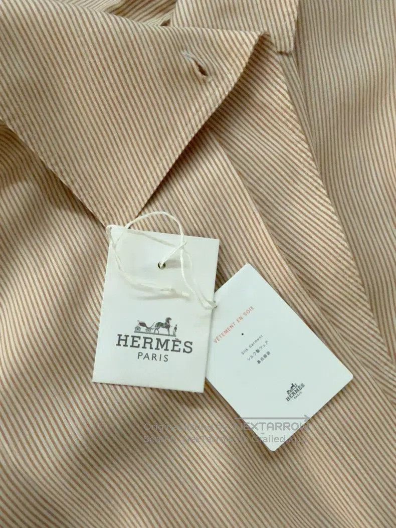 Hermes Hermes Pink Silk Shirt Size XS / US 0-2 / IT 36-38 - 6 Thumbnail