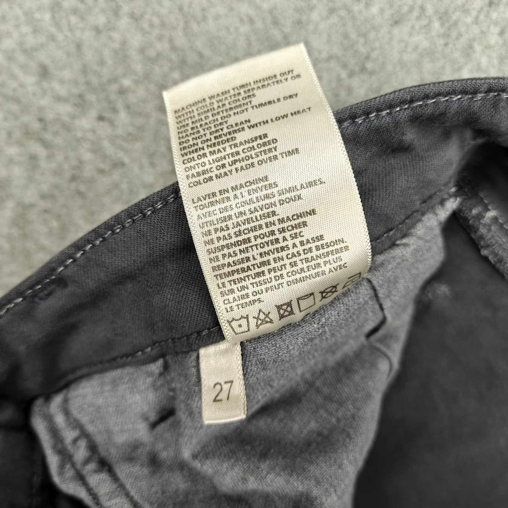 L'AGENCE L'Agence Jeans Womens 27 Gray Charcoal Wash Low Rise Skinny Stretch Denim Jeans Size 27" / US 4 / IT 40 - 5 Thumbnail