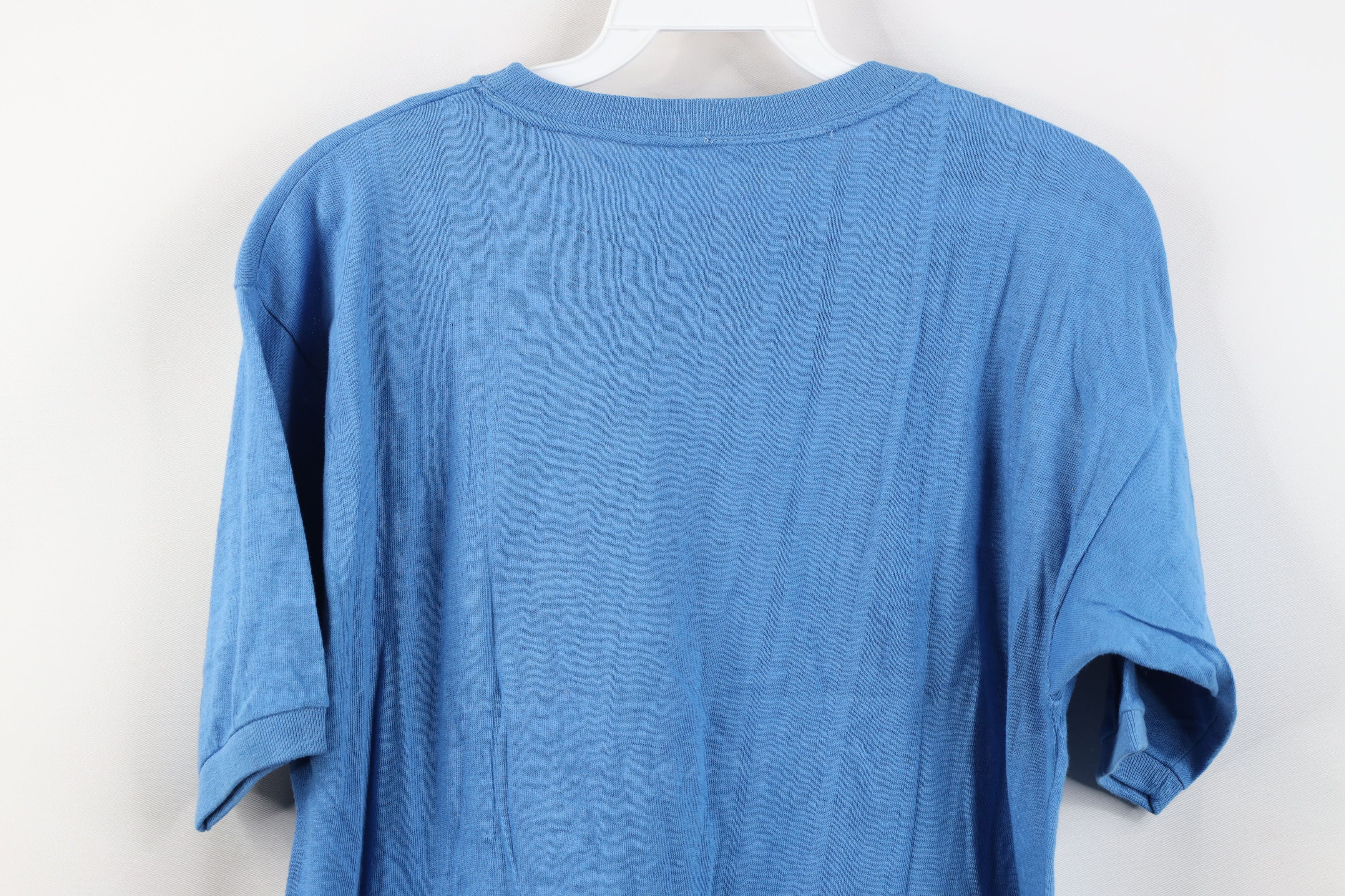 Vintage Vintage 90s Streetwear Short Sleeve Ringer T-Shirt Blue Size US L / EU 52-54 / 3 - 11 Thumbnail