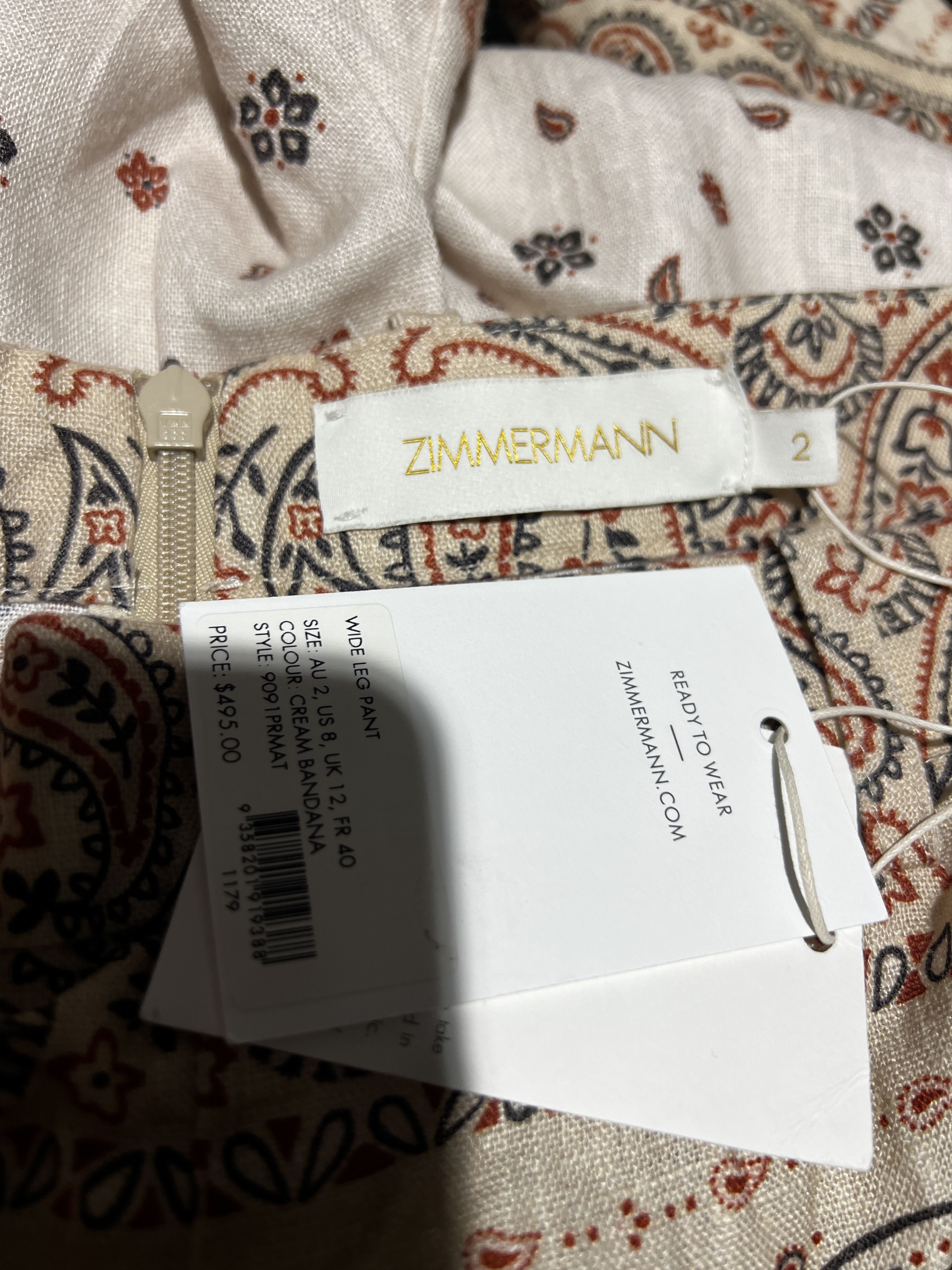 Zimmermann WIDE LEG PANTS Size 30" / US 8 / IT 44 - 7 Thumbnail