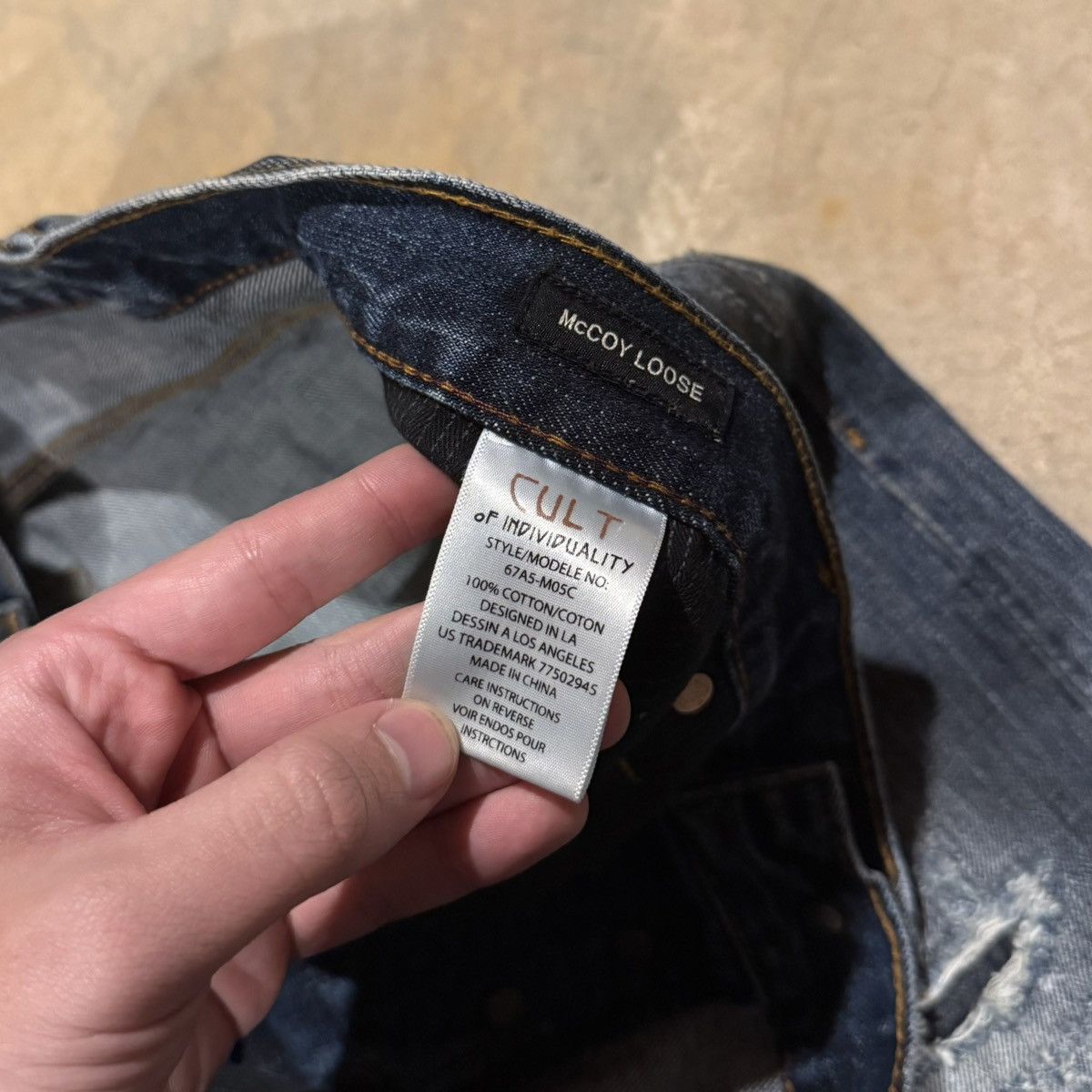 Cult Of Individuality Faded Distressed Japanese Selvedge Paint Splatter Jeans ERD Size US 42 / EU 58 - 11 Thumbnail