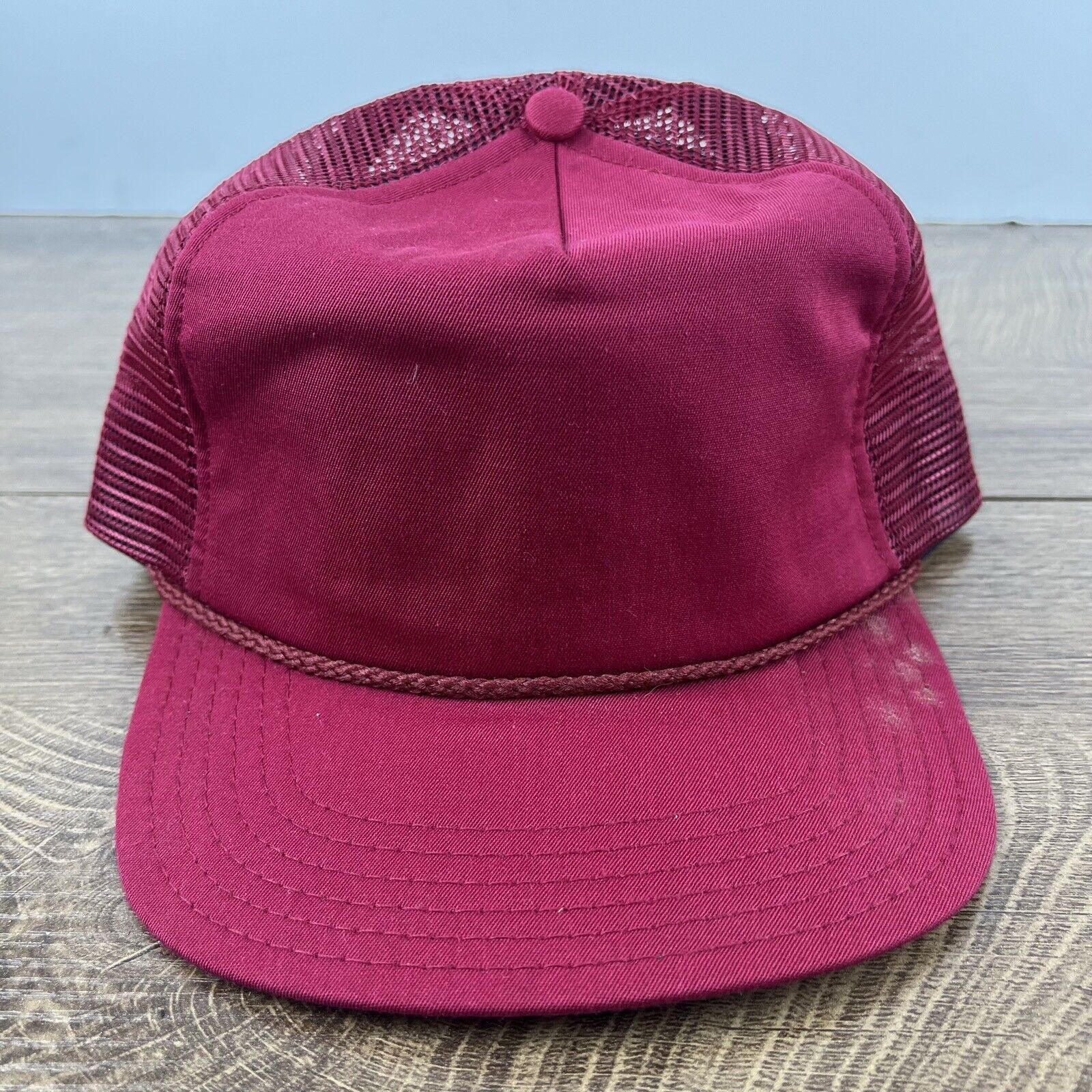 Other Adult Maroon Snapback Hat Red Cap Hat Adjustable Hat Red Adu Size ONE SIZE - 2 Thumbnail