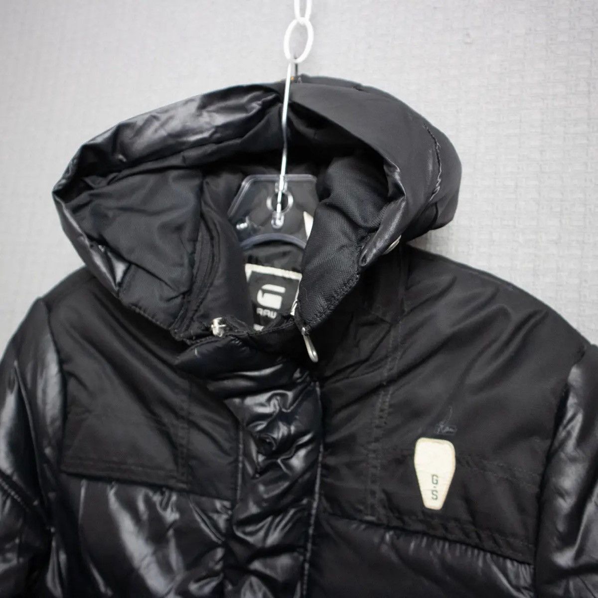 G-Star G Star Raw Shiny Down Puffer Detachable Hood Drill Jacket Size US XL / EU 56 / 4 - 7 Thumbnail