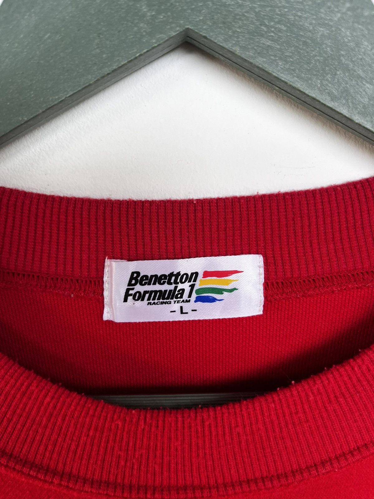 Benetton Vintage Benetton Formula One Racing Team Sweatshirt Size US L / EU 52-54 / 3 - 4 Thumbnail