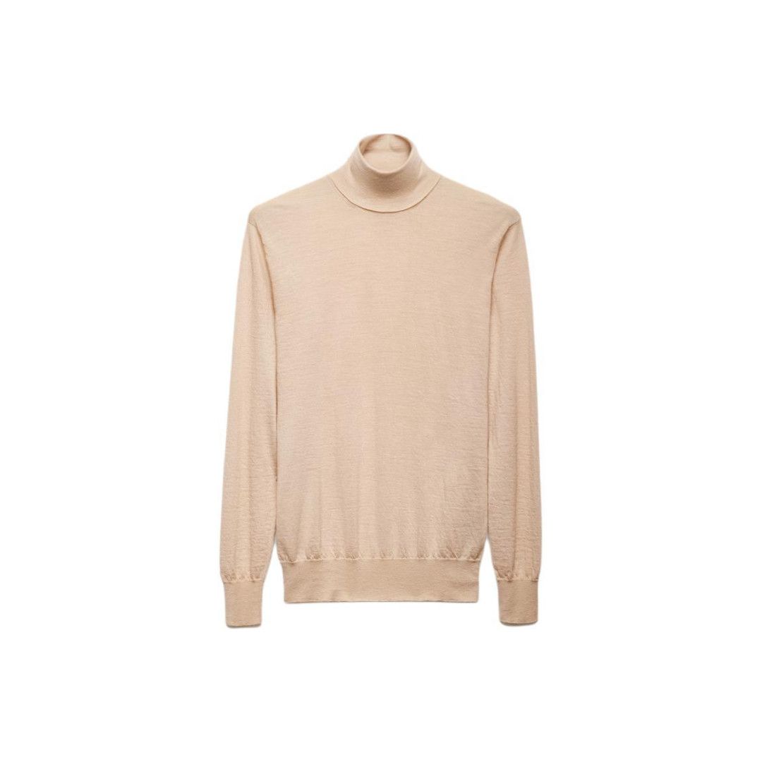 Prada o1bcso1str1025 Superfine Cashmere Sweater in Beige Size US M / EU 48-50 / 2 - 1 Preview