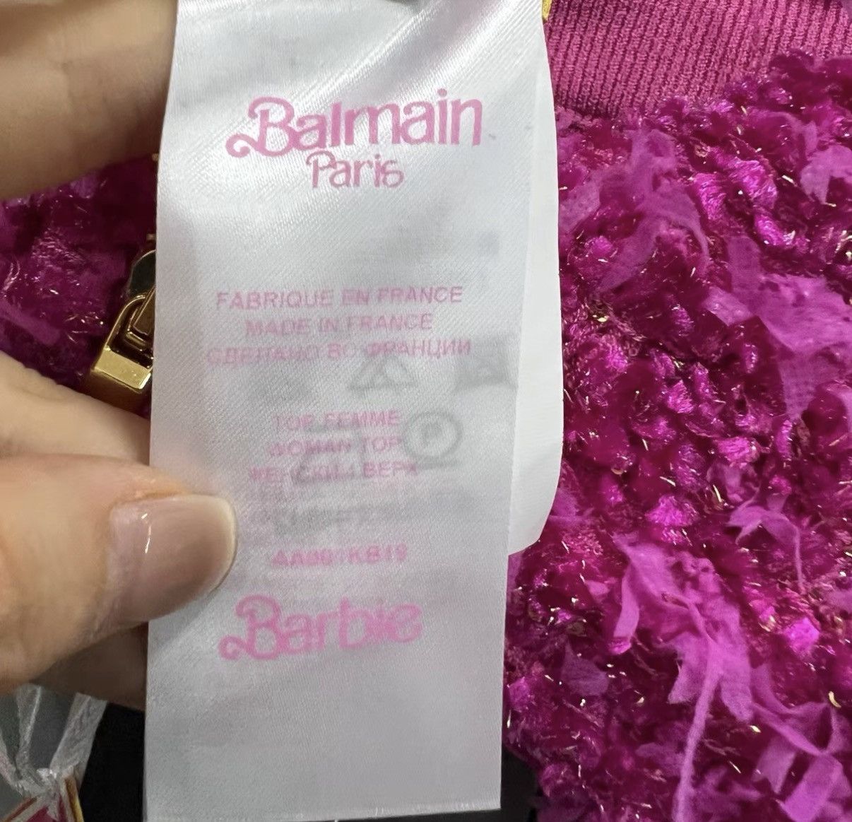 Balmain Balmain Pink Tweed Tank Top J41 Size XS / US 0-2 / IT 36-38 - 4 Thumbnail