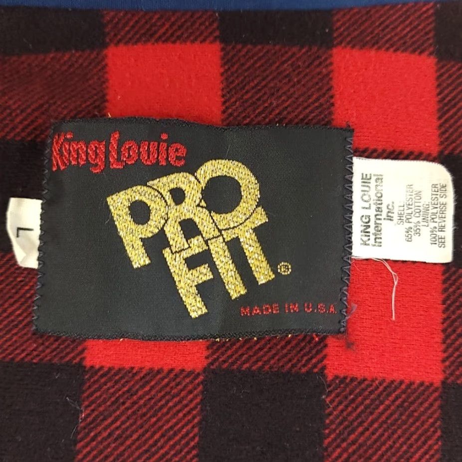 Vintage VINTAGE Lobster Boat Cafe Racer Jacket Mens Size Large 80s Buffalo Plaid USA King Louie Windbreaker Jacket Men Large Blue 80s Fishing Size US L / EU 52-54 / 3 - 6 Thumbnail