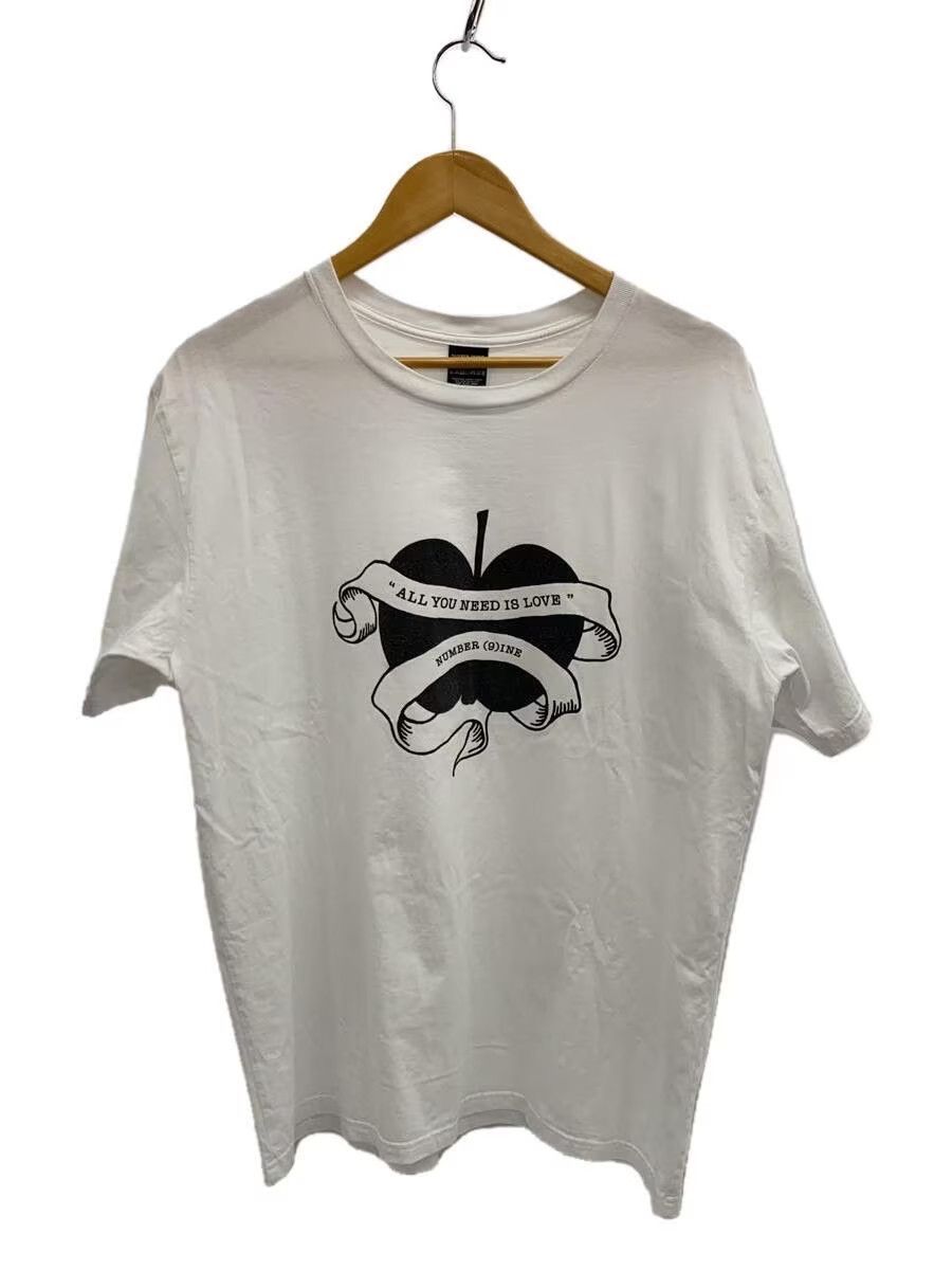image of Number N Ine "all You Need Is Love" Beatles Apple Tee in White, Men's (Size 2XL)