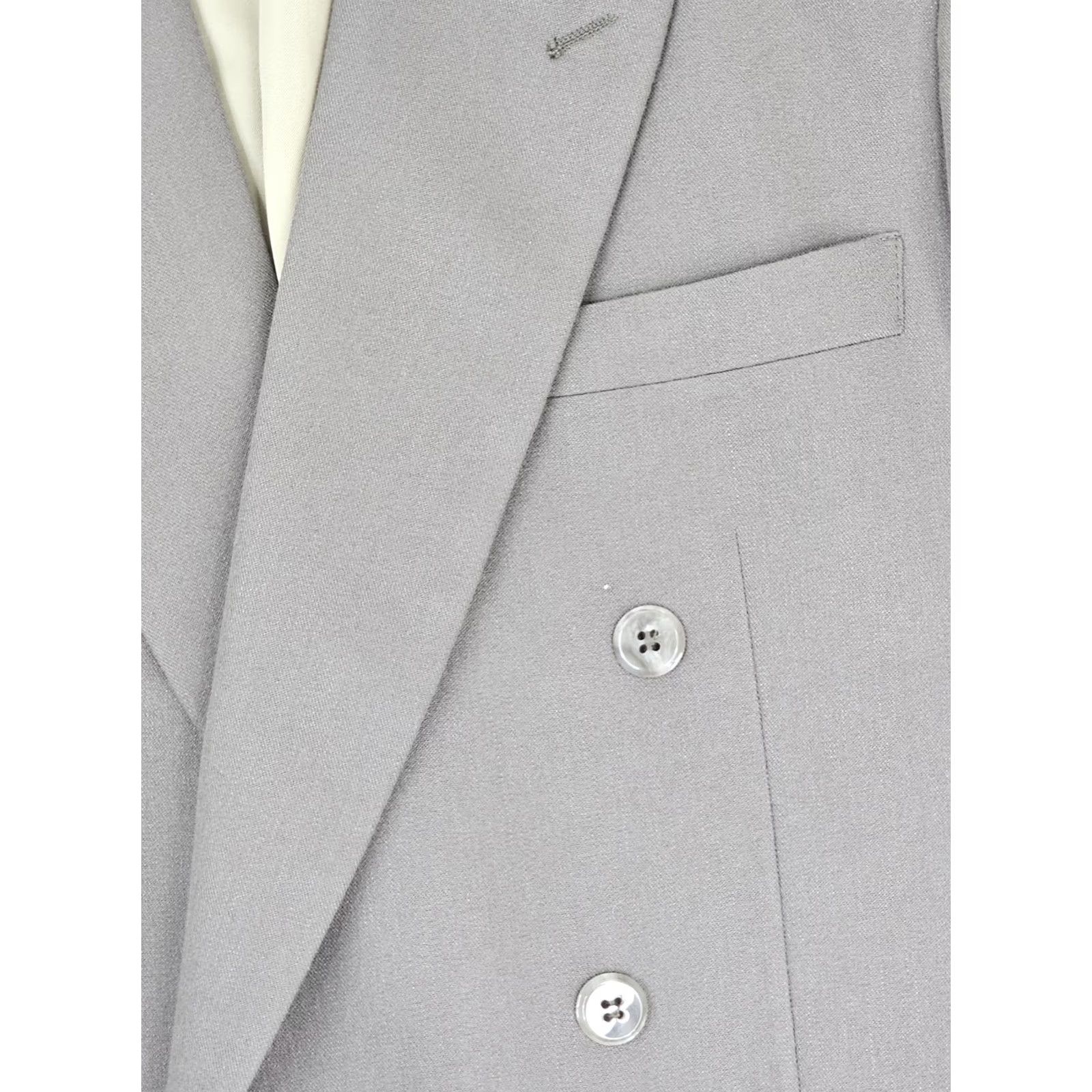 Vintage VINTAGE John Henry Blazer Wool Blend Coat Men 40R Double Breasted Brown Taupe USA Size 40R - 6 Thumbnail