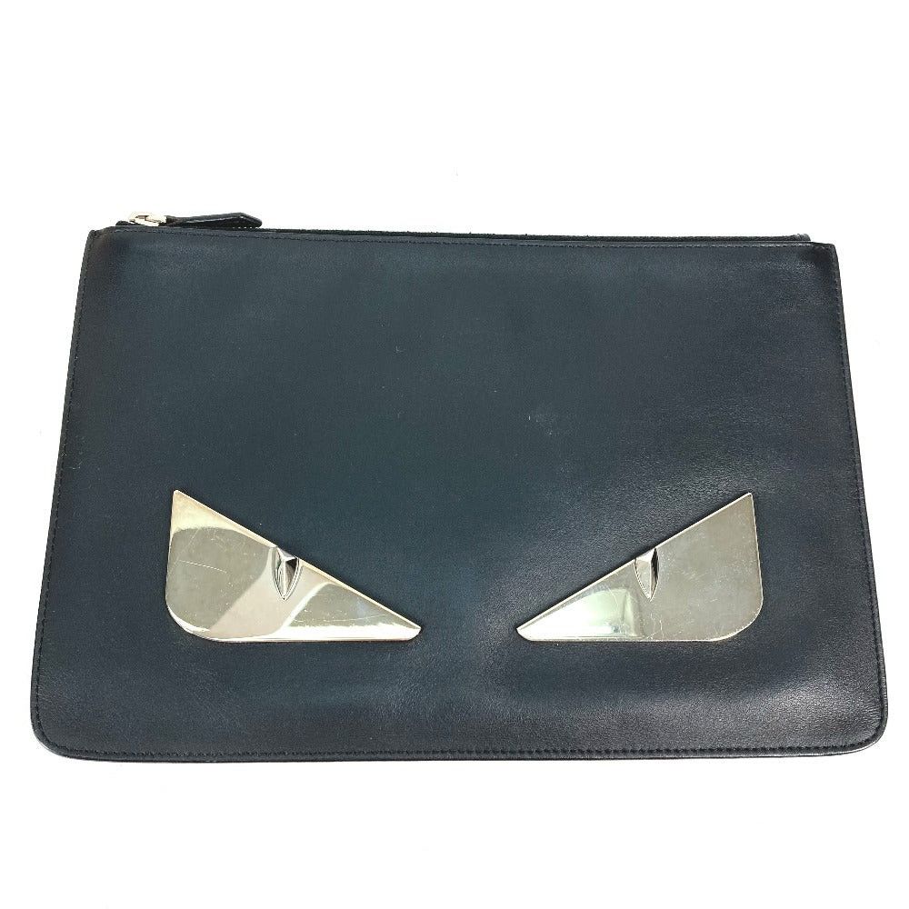 Fendi Fendi 7N0078 Monster Bugs Pouch Briefcase Clutch Bag Leather Men Size ONE SIZE - 1 Thumbnail