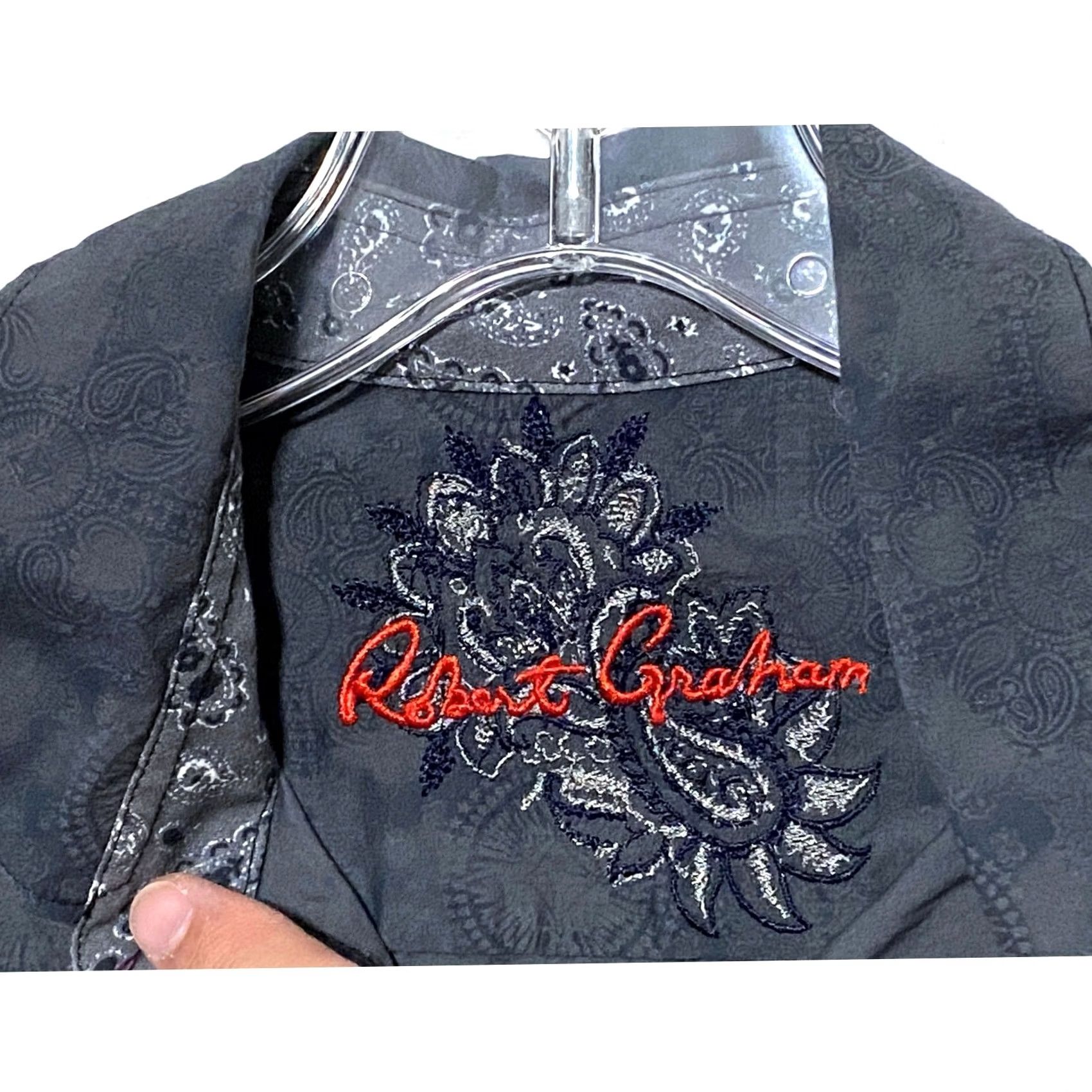 Robert Graham Robert Graham Sutton Paisley Gray Button Shirt Men S Classic Fit Casual, Workwear, Preppy, Luxury Size US S / EU 44-46 / 1 - 5 Thumbnail