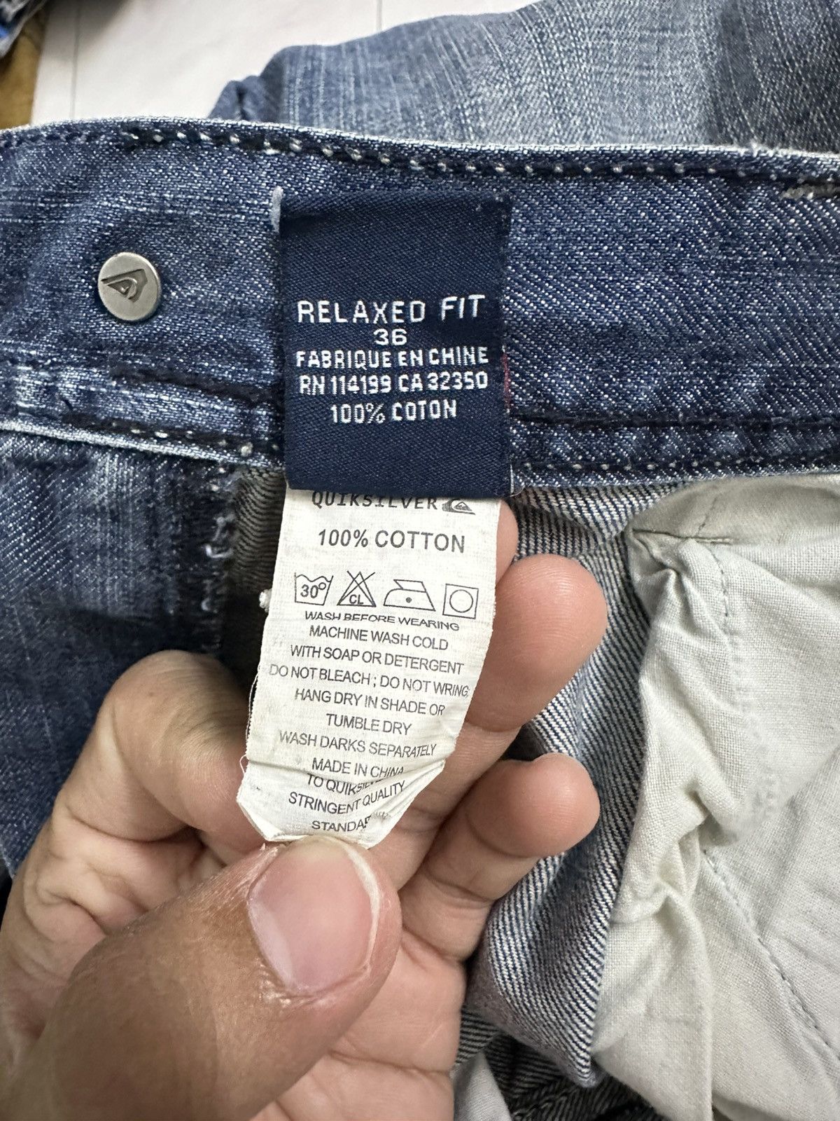 Rick Owens 2000s Quiksilver Embroidered Jeans Y2K Goa Lgb Jnco Style Size US 36 / EU 52 - 10 Thumbnail
