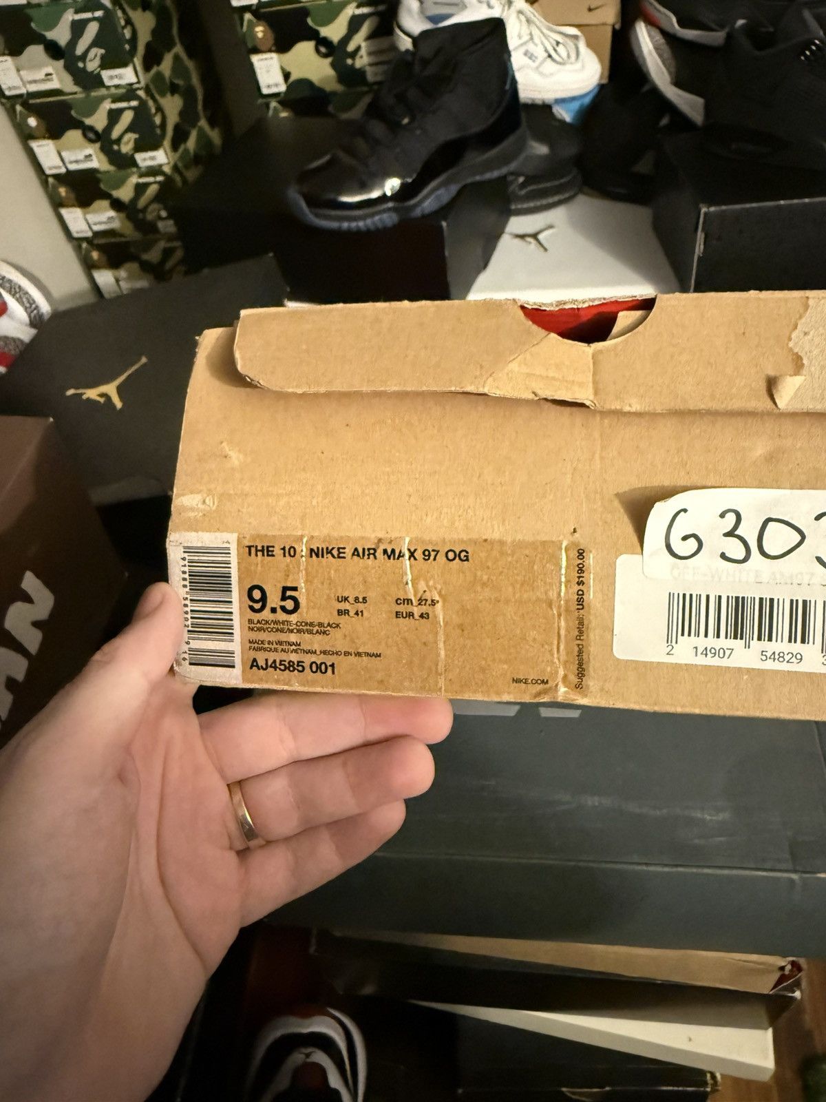 Nike × Off-White Njke off white airmax 97 sz 9.5 Size US 9.5 / EU 42-43 - 13 Thumbnail
