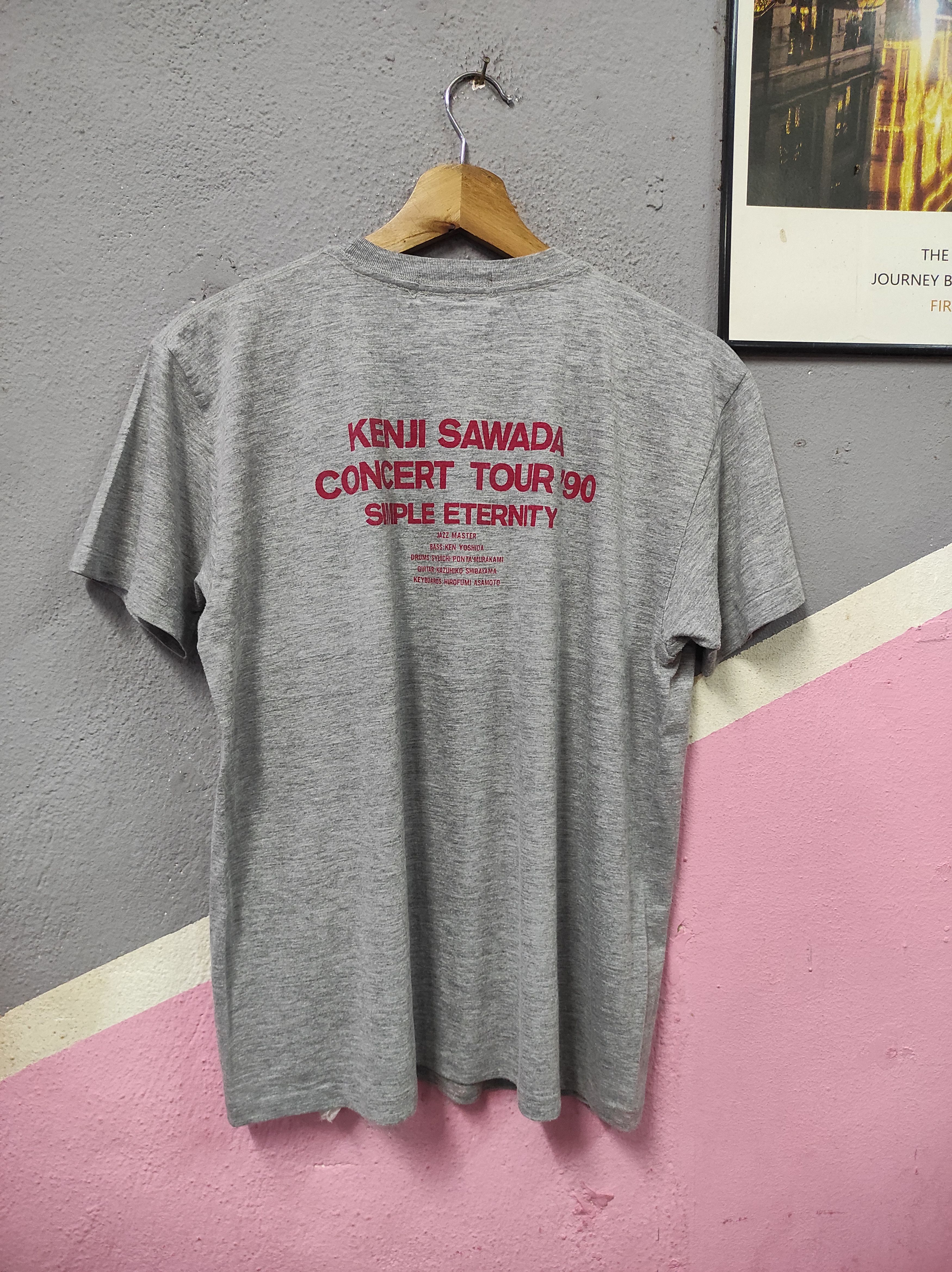 Band Tees VINTAGE 90'S KENJI SAWADA JAPAN TOUR 90 T-SHIRT Size US M / EU 48-50 / 2 - 2 Thumbnail