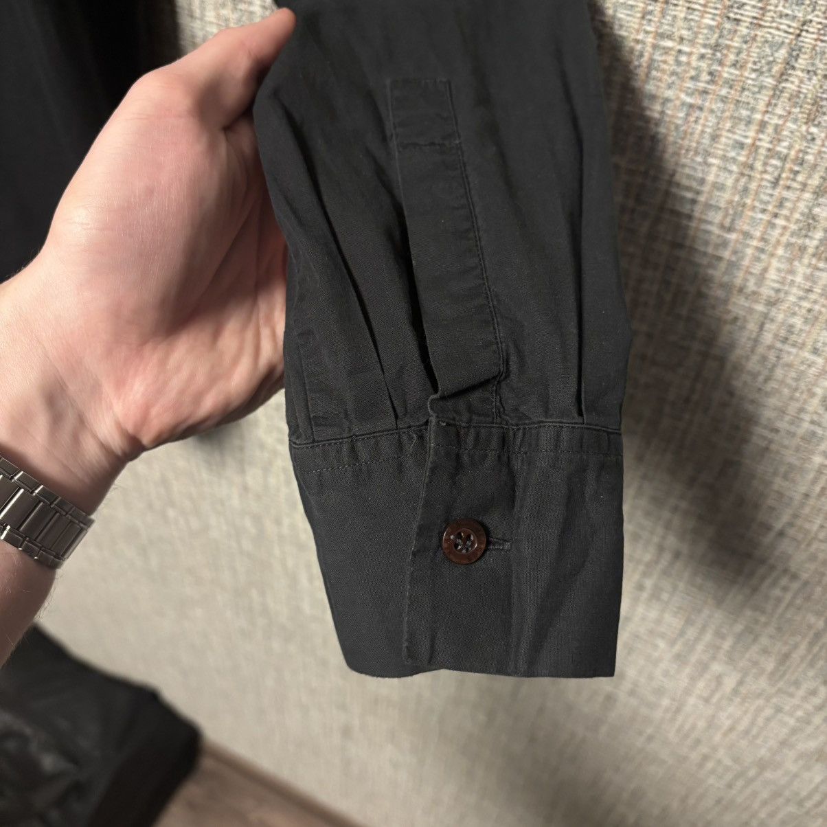 Versus Versace 90s Versus Versace Black Utility Shirt Lampo Zips Size US M / EU 48-50 / 2 - 10 Thumbnail