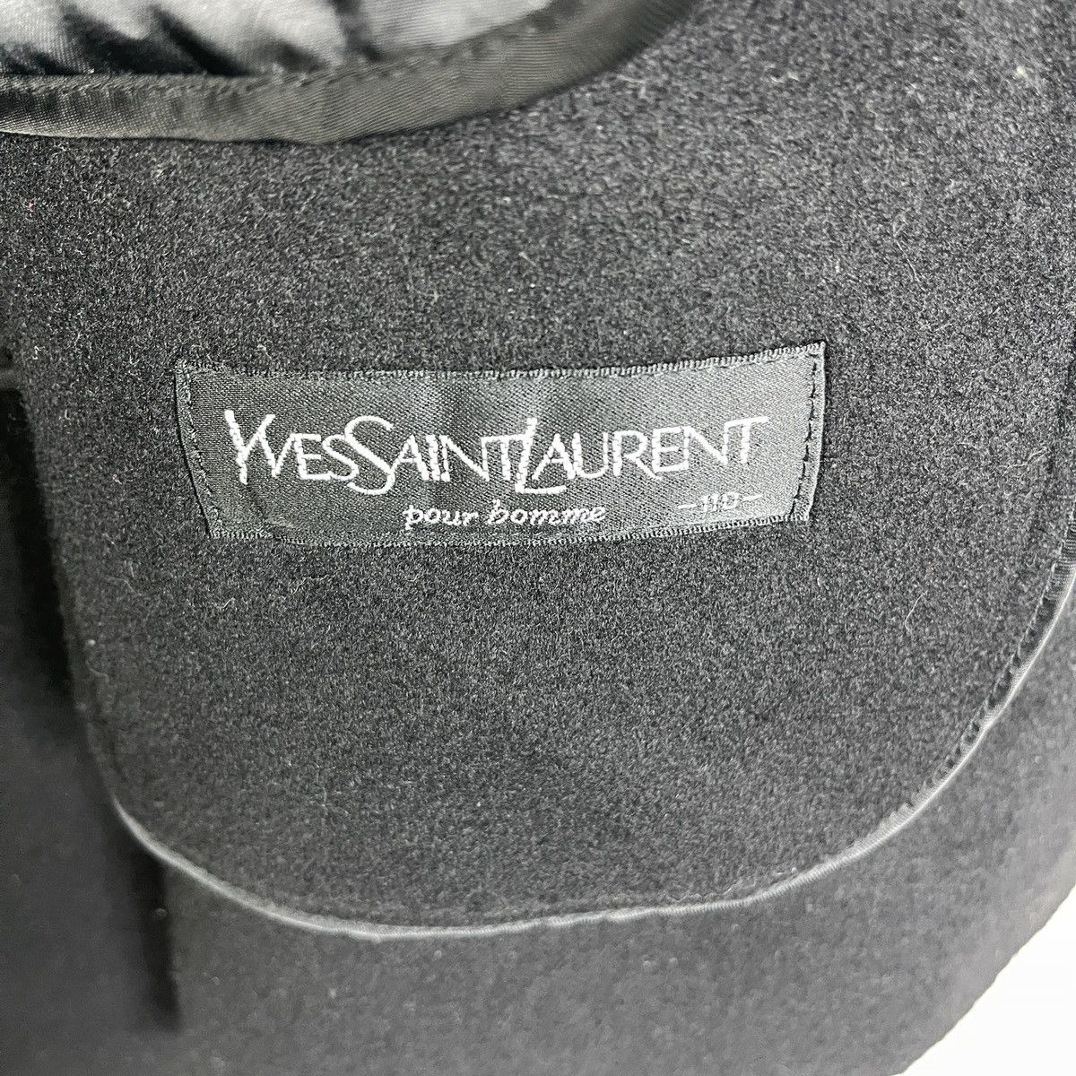 Yves Saint Laurent Yves Saint Laurent Wool &Cashmere Coat Rex Rabbit Fur Collar Size US L / EU 52-54 / 3 - 7 Thumbnail