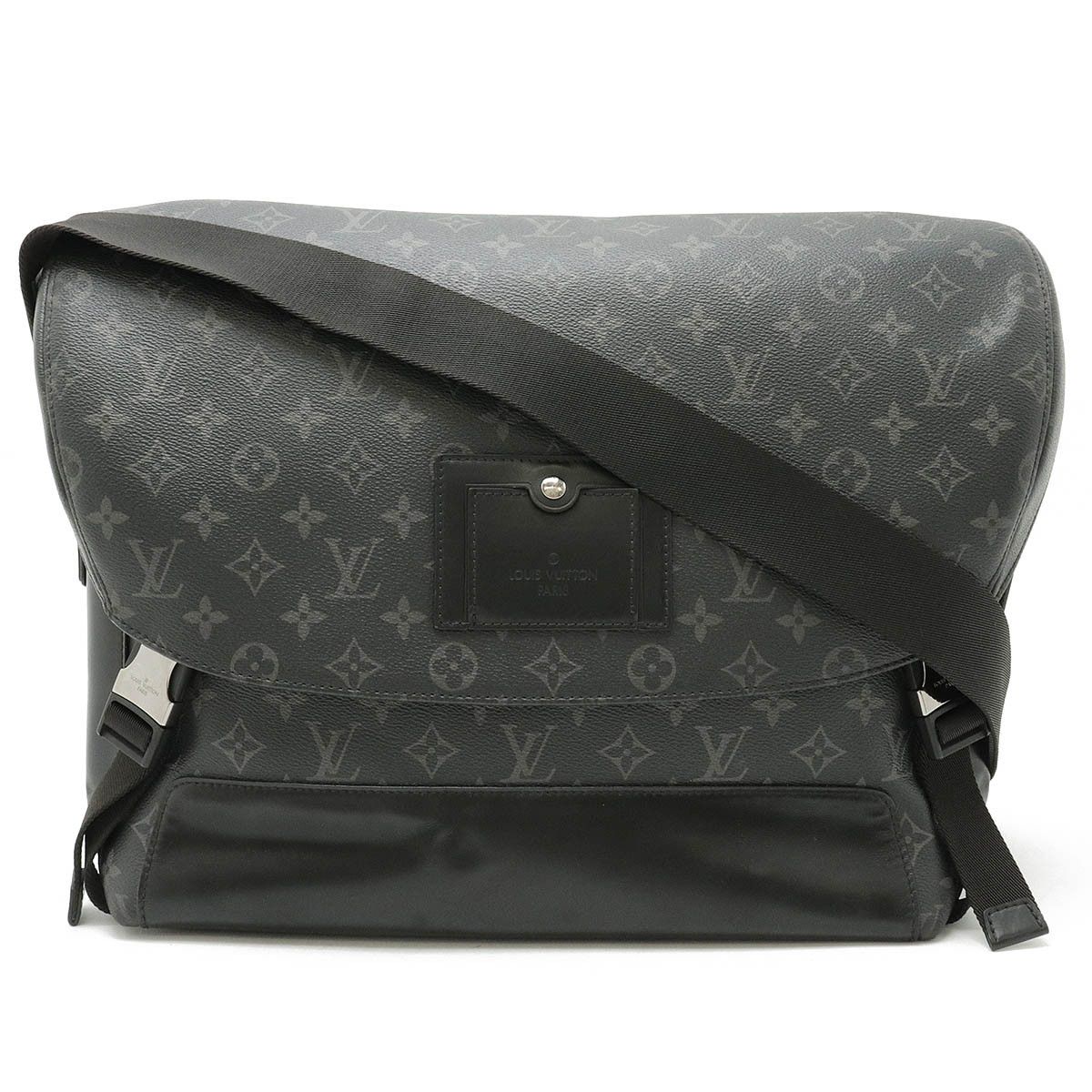 Louis Vuitton Louis Vuitton Louis Vuitton Monogram Eclipse Canvas/Leather Messenger Voyage Shoulder Bag M43276 Canvas Crossbody Bag M43276 in Very Good Condition Size ONE SIZE - 1 Thumbnail