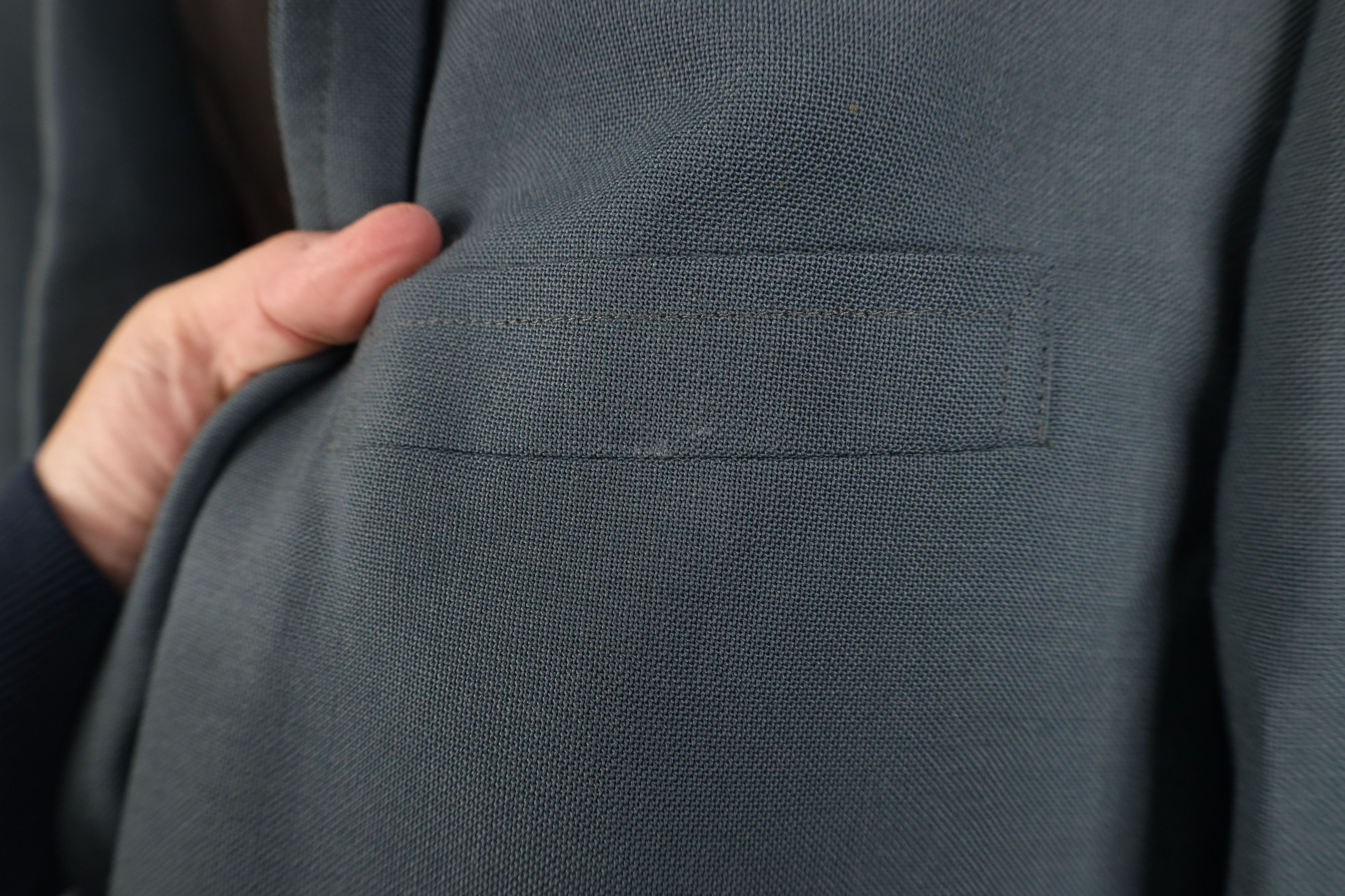 Vintage Vintage 70s Palm Beach Wool Suit Coat Blazer Jacket Blue USA Size US XXL / EU 58 / 5 - 6 Thumbnail