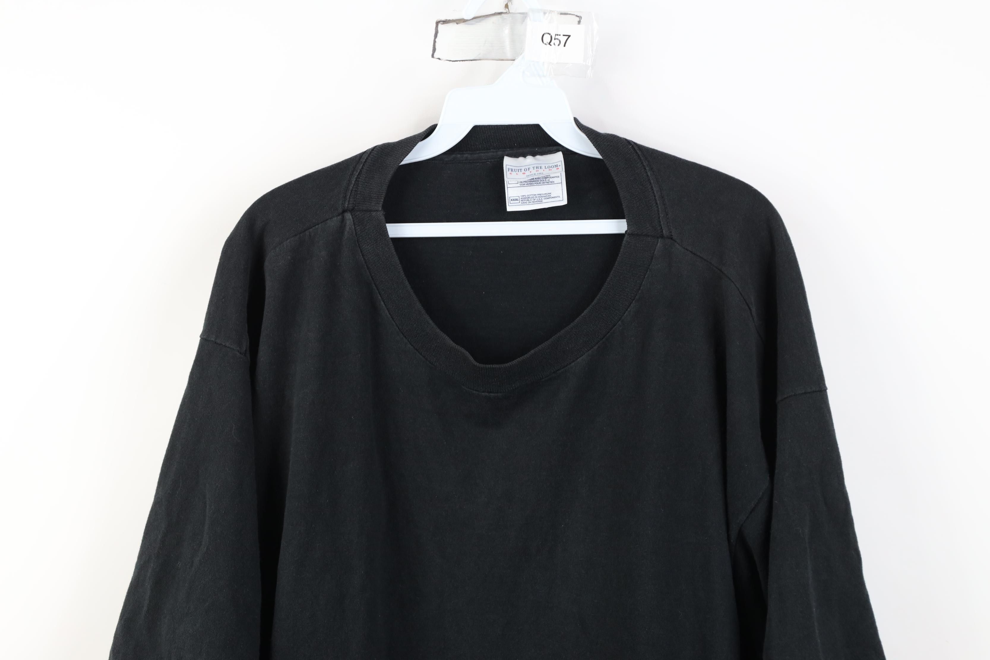 Vintage Vintage 90s Streetwear Blank Cotton Short Sleeve T-Shirt Size US XXL / EU 58 / 5 - 2 Thumbnail