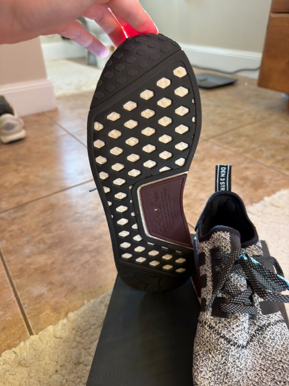 Adidas adidas NMD R1 Champs Burgundy Grey B39506 Size US 11 / EU 44 - 7 Thumbnail
