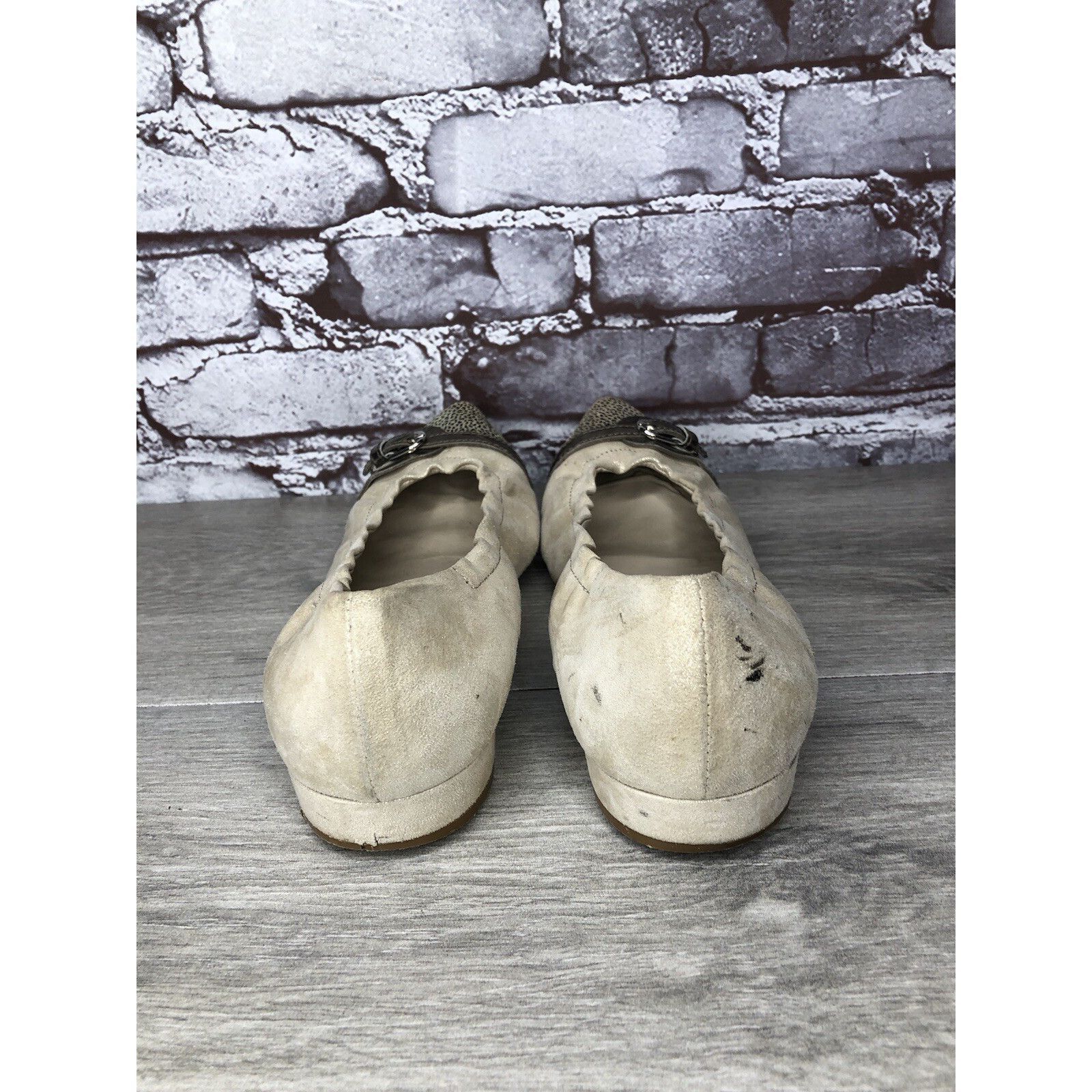 Other Attilio Giusti Leombruni Beige Leather Snake Pointed Cap Toe Size US 9 / IT 39 - 6 Thumbnail