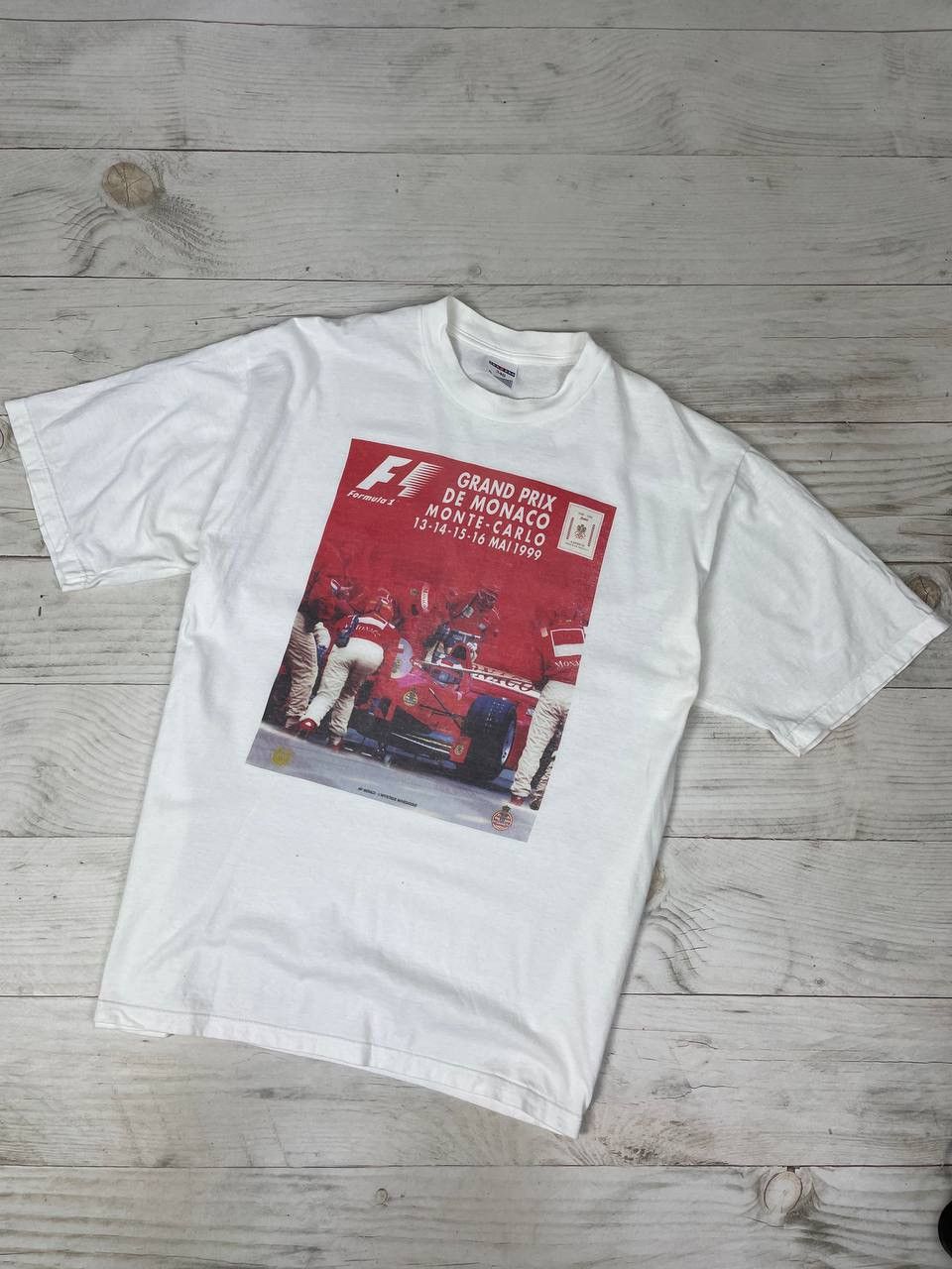 Ferrari Vintage F1 Grand Prix Monaco Monte Carlo 1999 T-Shirt 90s Size US XL / EU 56 / 4 - 1 Thumbnail
