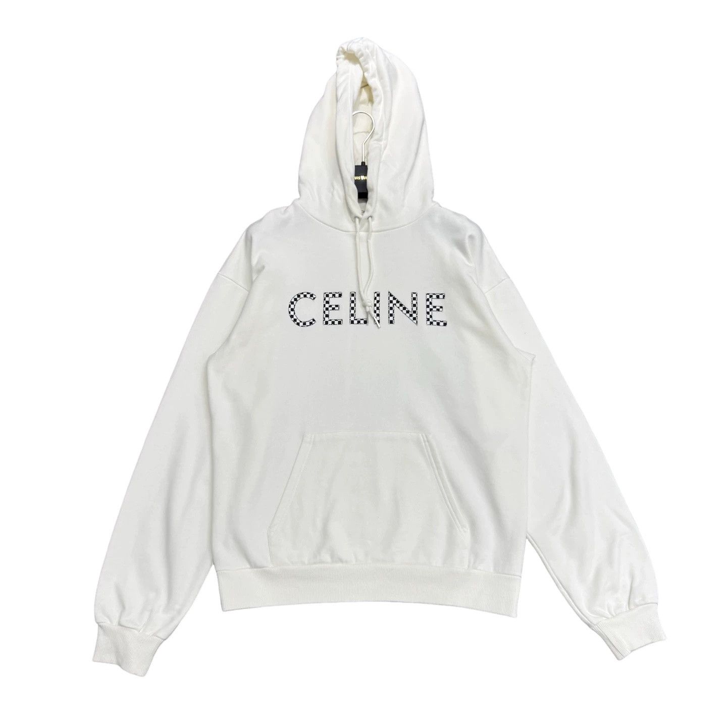 Celine Celine Checkerboard Logo Hoodie Size S Size US S / EU 44-46 / 1 - 1 Thumbnail