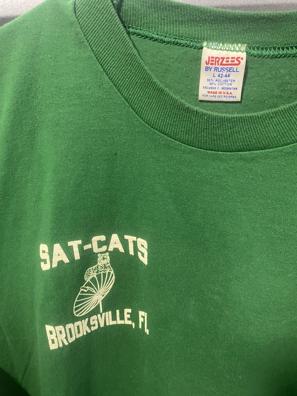 Vintage 1980’s SAT-CATS Satellite Shirt Size US L / EU 52-54 / 3 - 4 Thumbnail