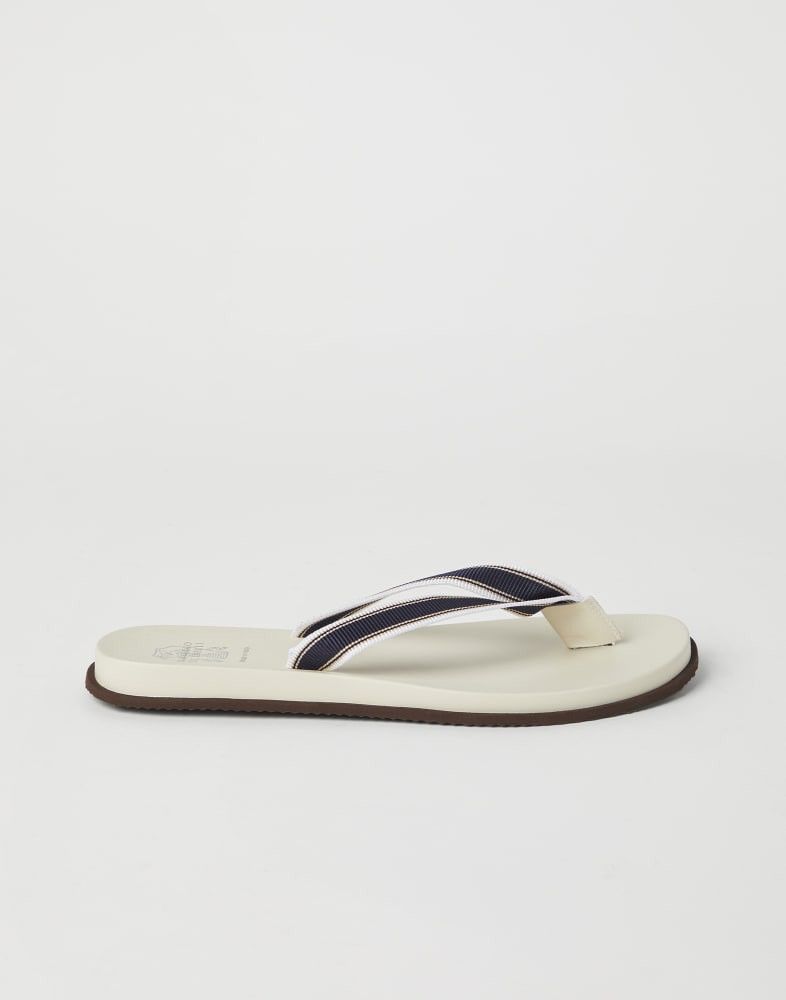 Brunello Cucinelli o1w1db10725 Slippers in Grey/Navy Blue Size US 12 / EU 45 - 1 Thumbnail
