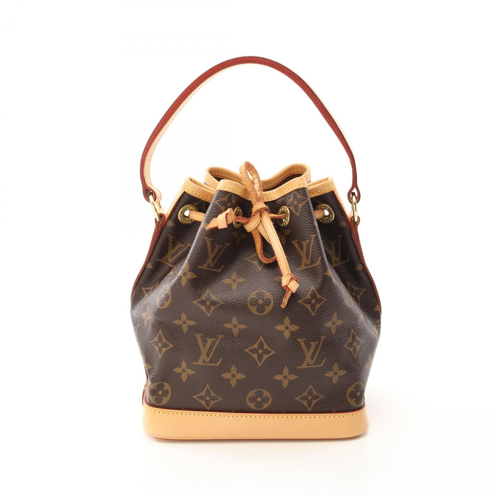 Louis Vuitton Louis Vuitton Mininoe Monogram Handbag Leather Brown Size ONE SIZE - 1 Thumbnail